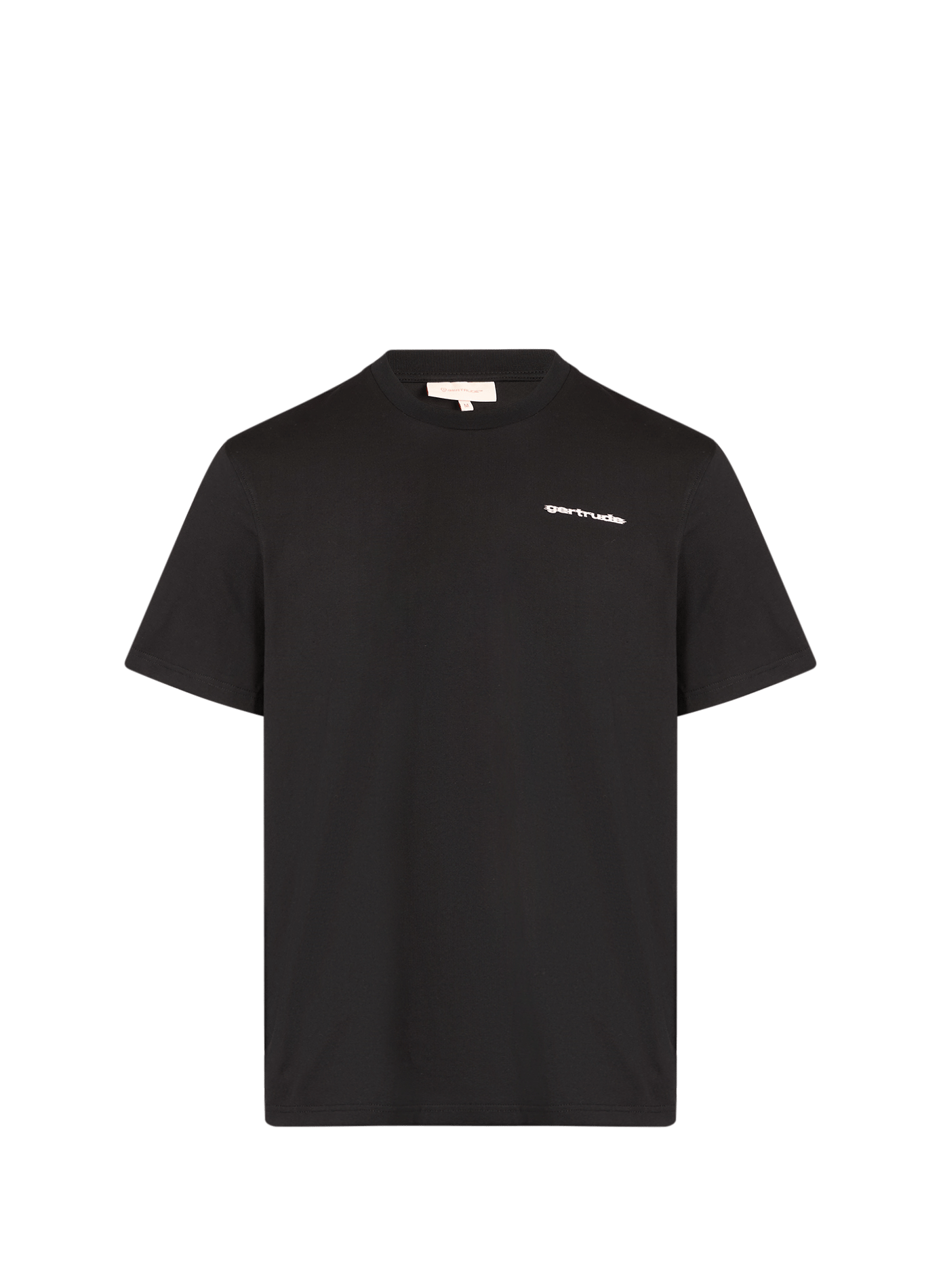 Straight logo t-shirt GERTRUDE ET GASTON Black