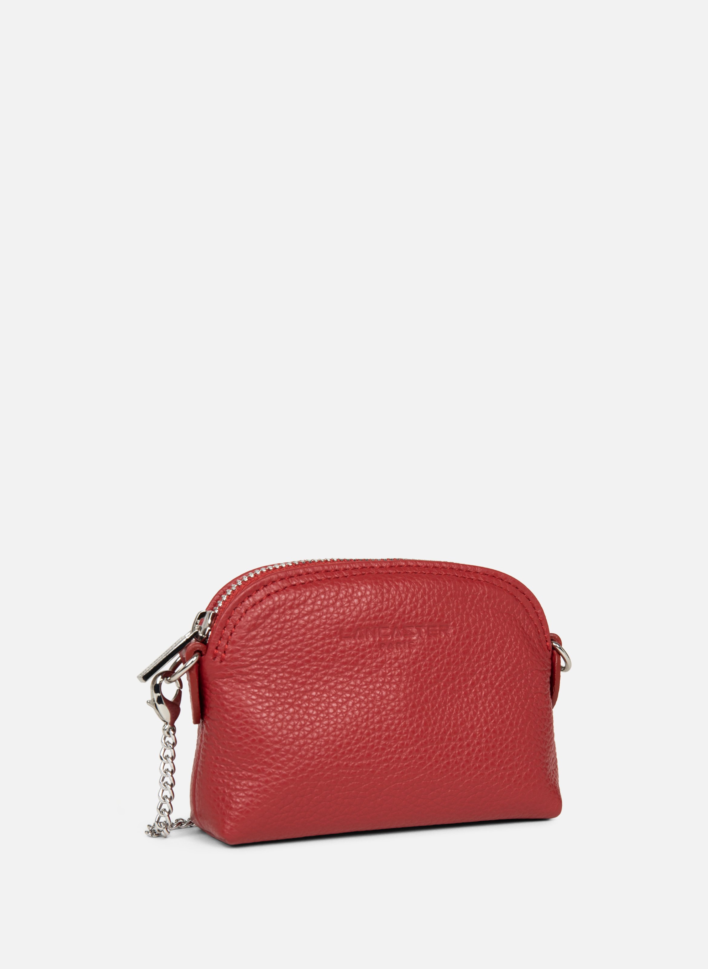 Small coin purse - foulonné pm LANCASTER Red