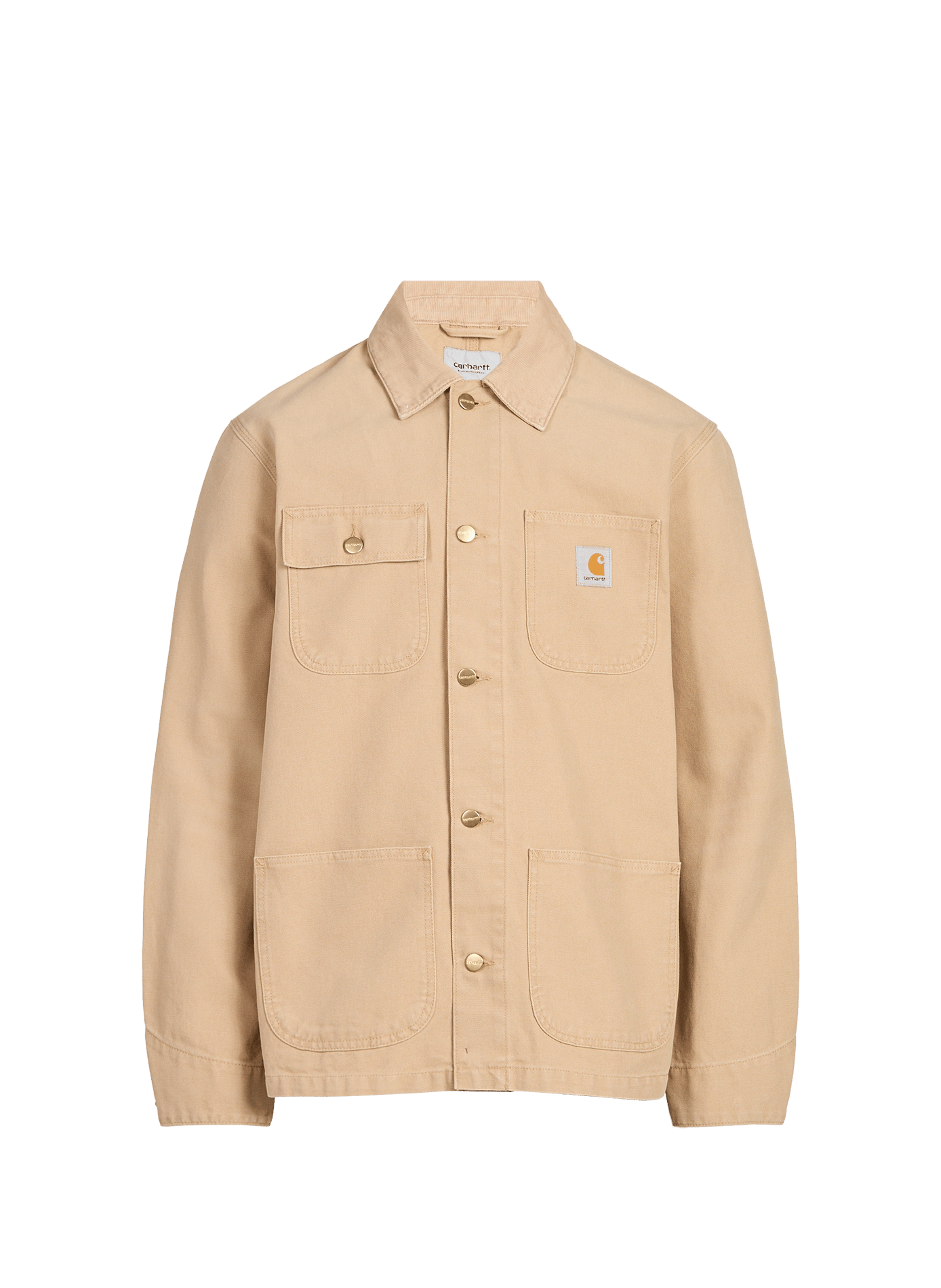 Veste col velours côtelé en coton CARHARTT WIP Marron