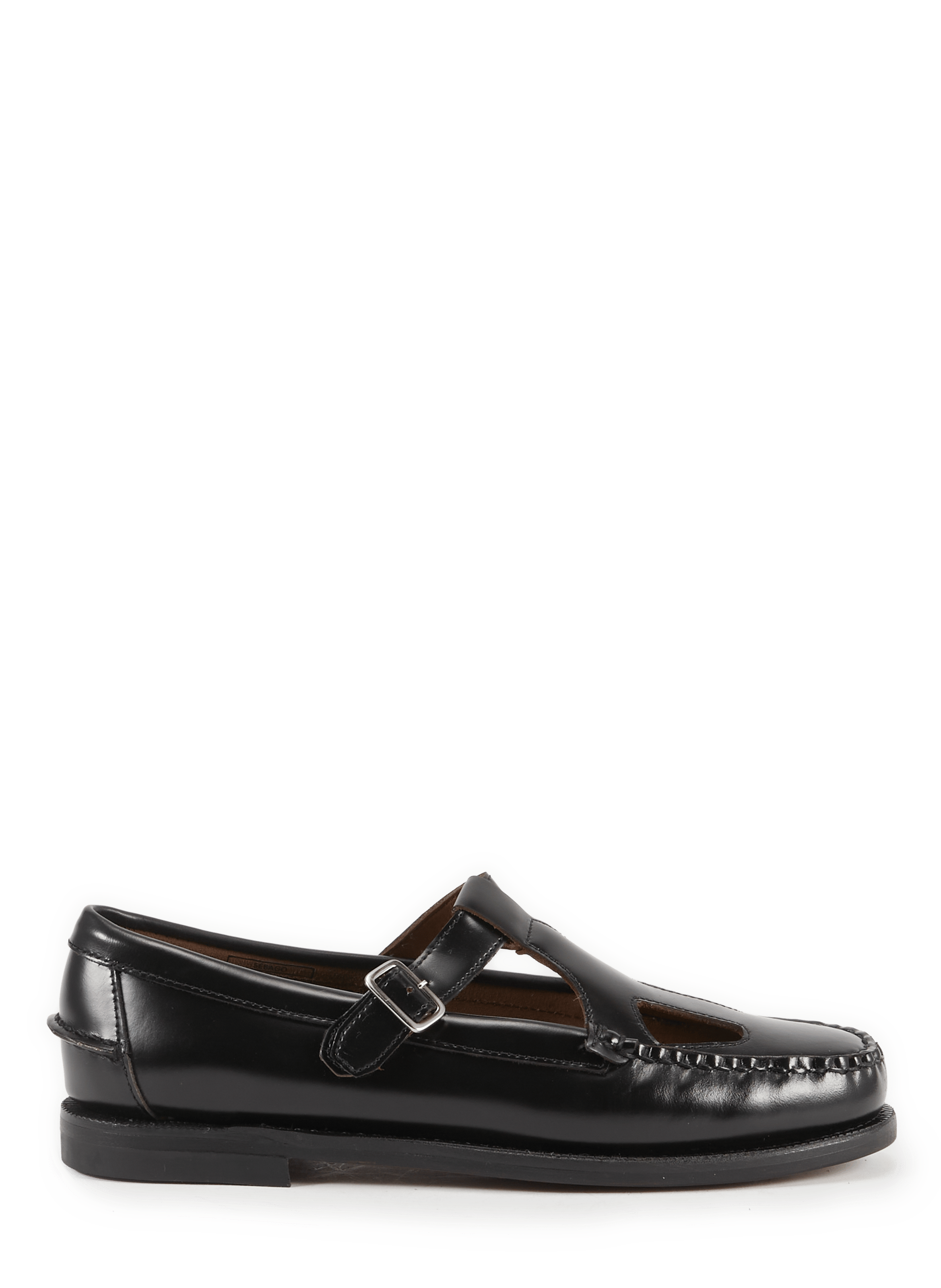 Leather Angelina Tale moccasins SEBAGO Black