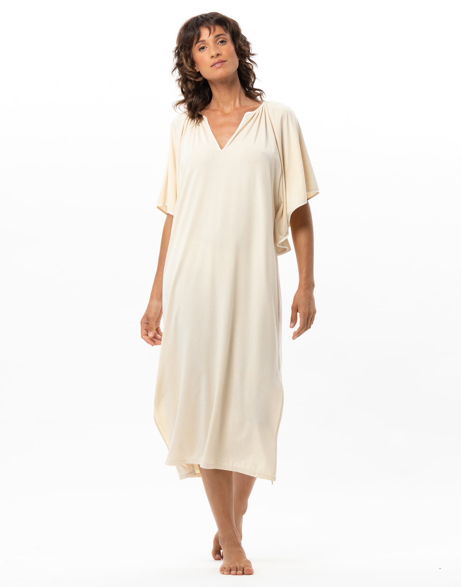 Robe en modal nina 240 LE CHAT Beige