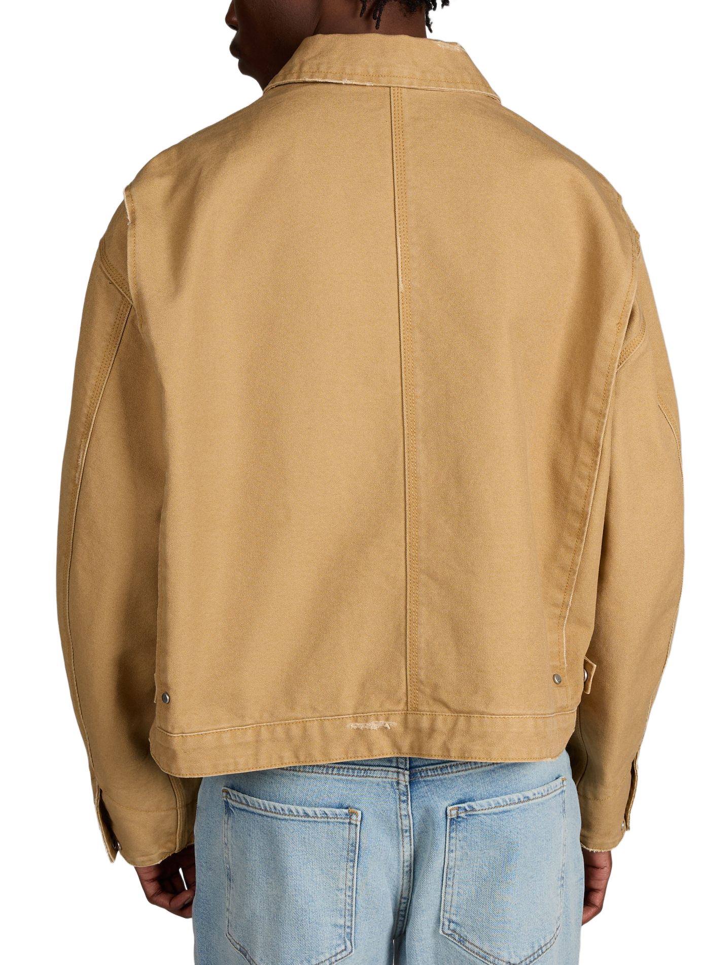 Veste ample col classique en coton REPRESENT Beige