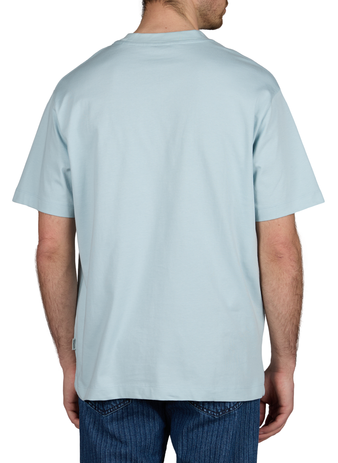 T-shirt manches courtes Aarhus en coton organique MINIMUM Bleu