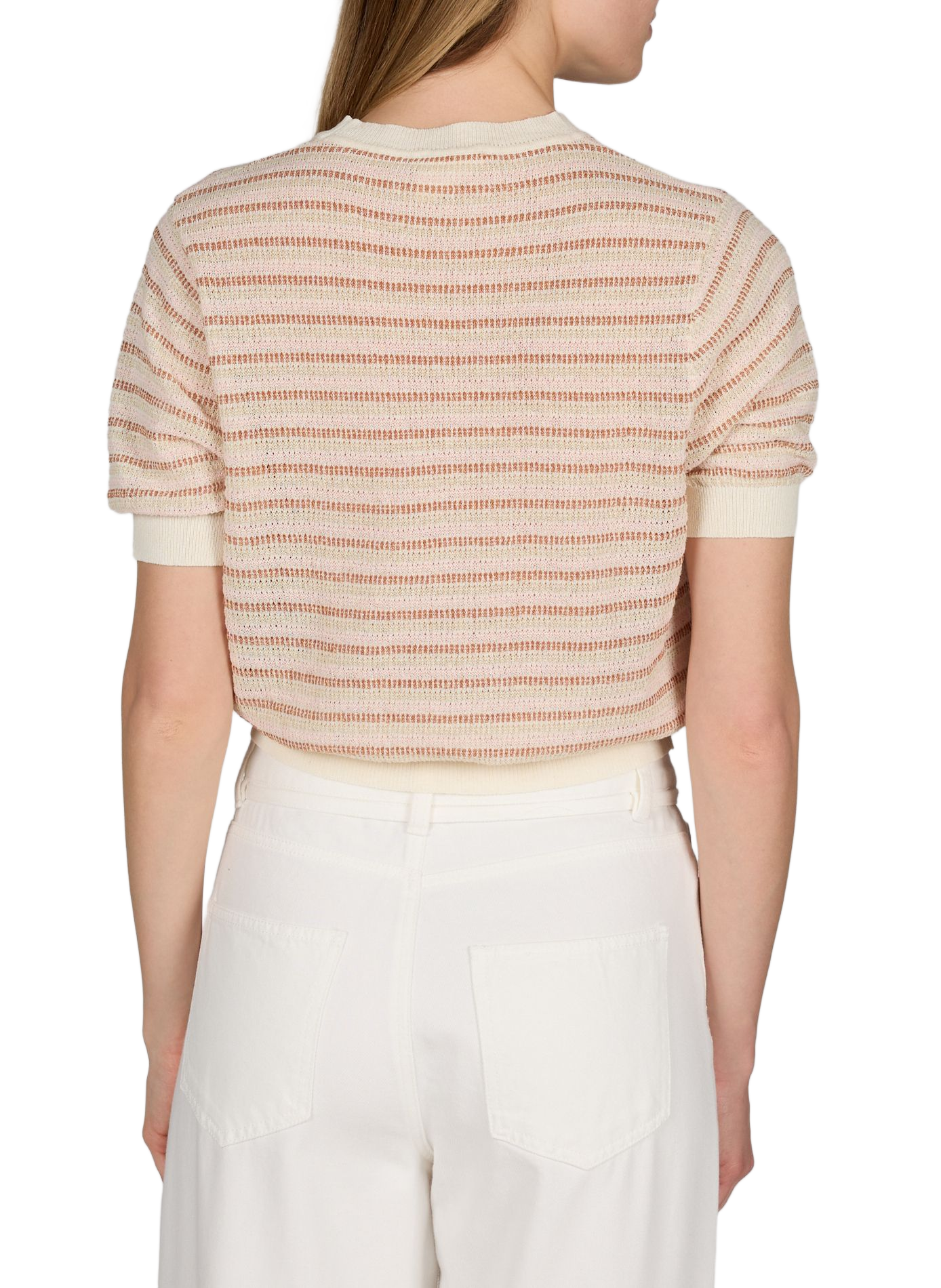 Top Lyseane en lin et coton ARTLOVE Rouge