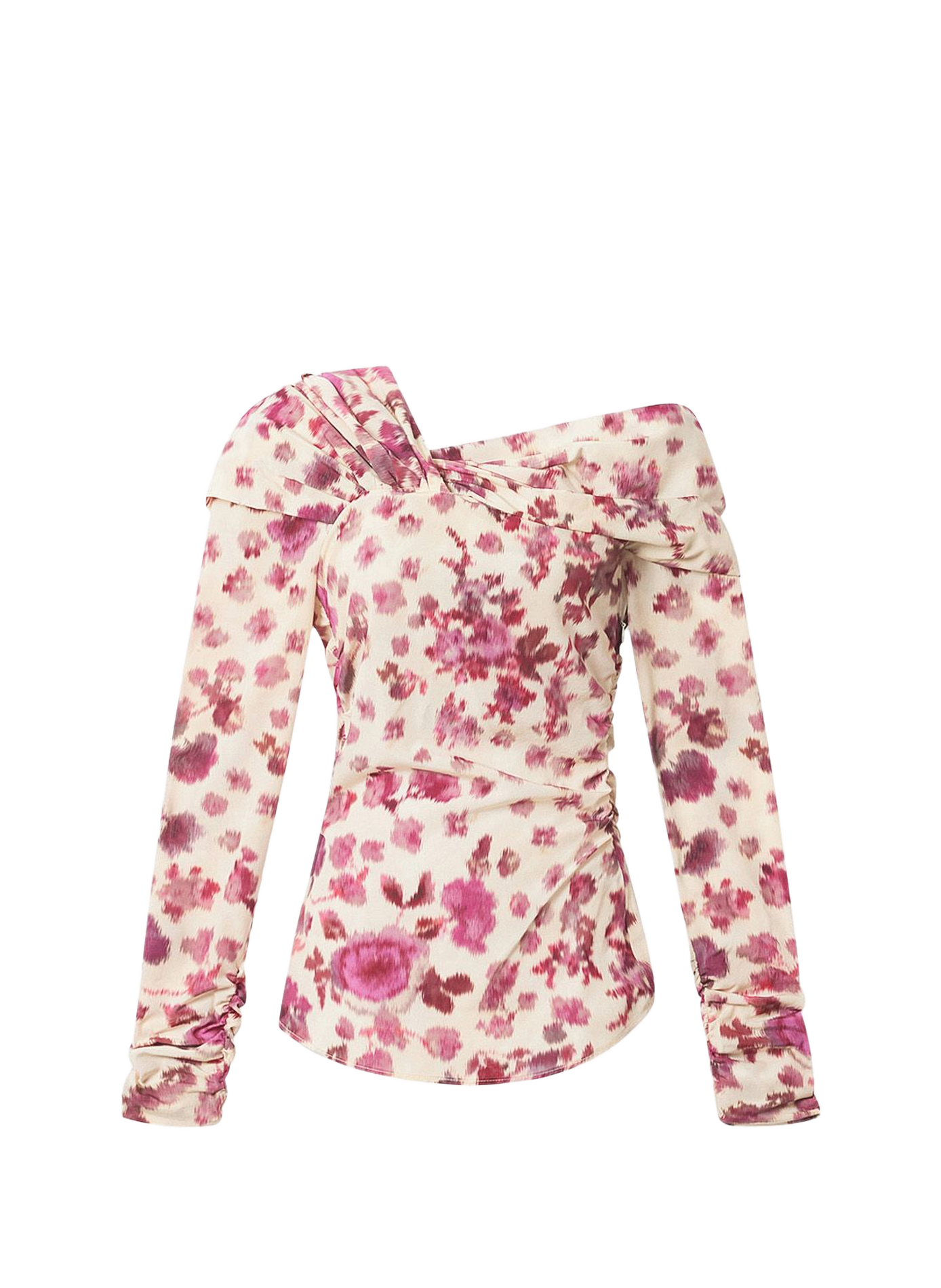 Draped silk stretch top ISABEL MARANT Pink