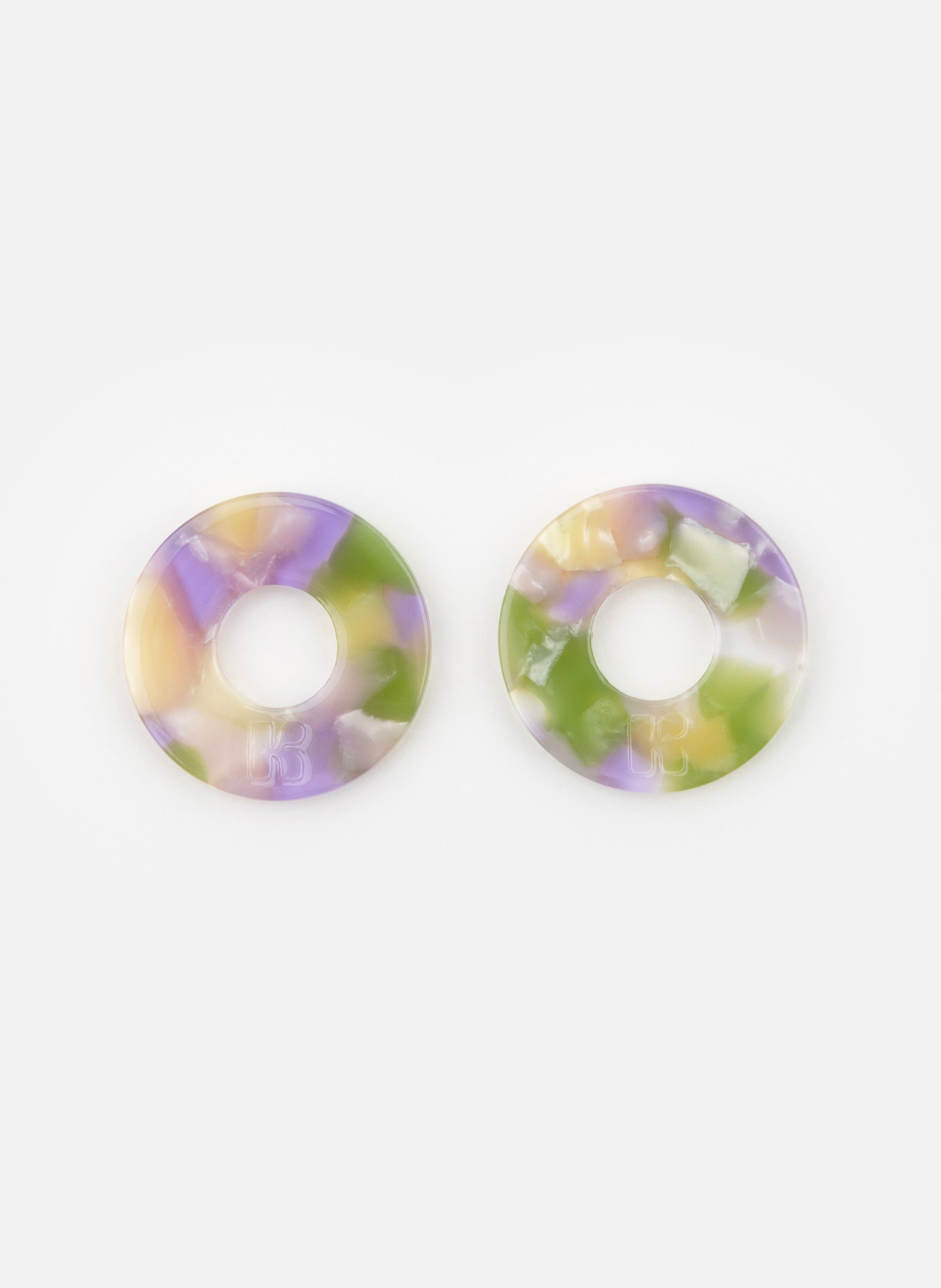 Charms donuts en acétate de cellulose KURAGE GINZA Vert