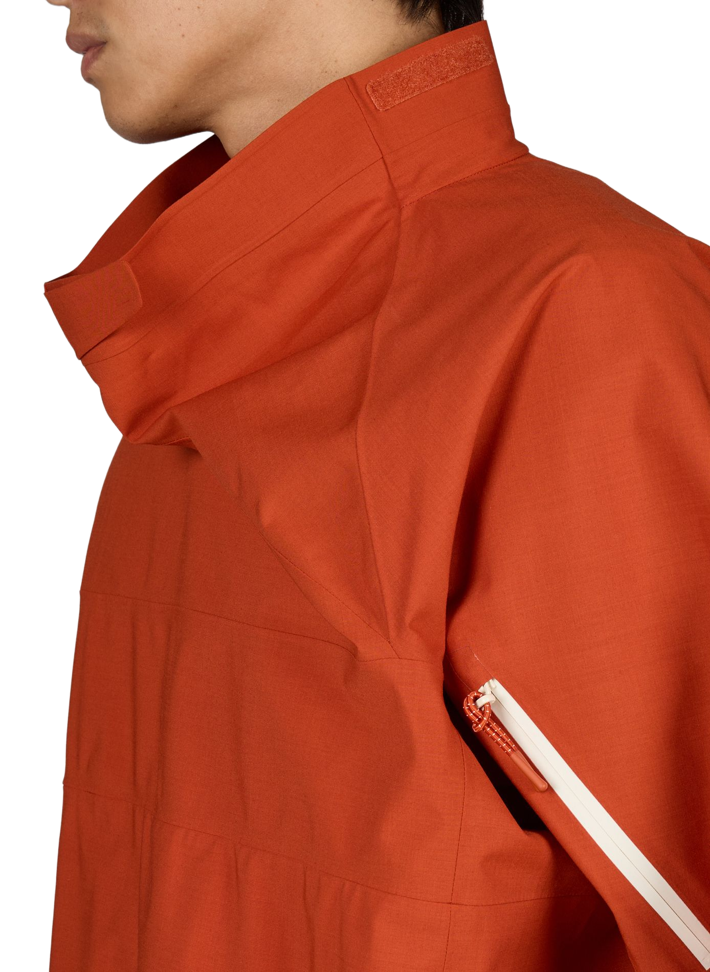 Veste Nautilus unie avec cordons de serrage à la taille LACOSTE Orange