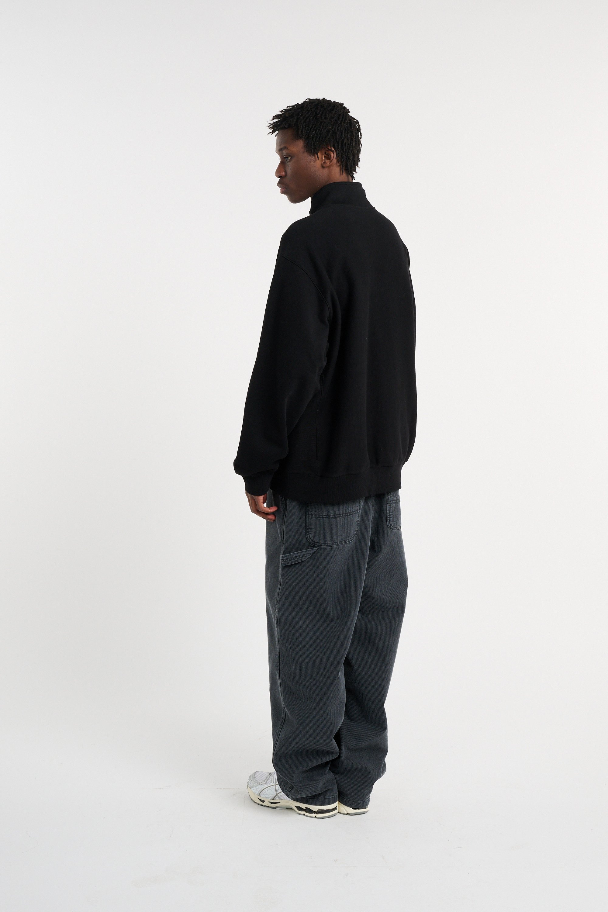 Sweat zippé longhand half zip sweat CARHARTT WIP Noir