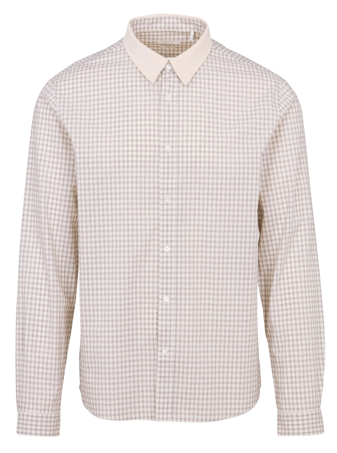 Chemise col classique à carreaux IKKS Blanc