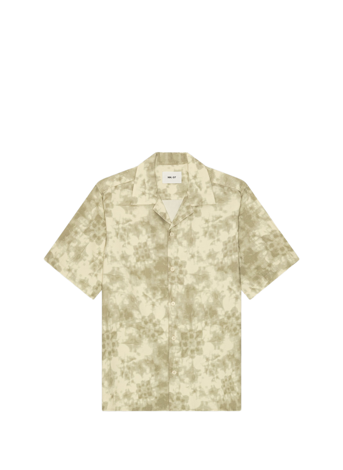 Julio printed short-sleeve cotton shirt NN.07 Green