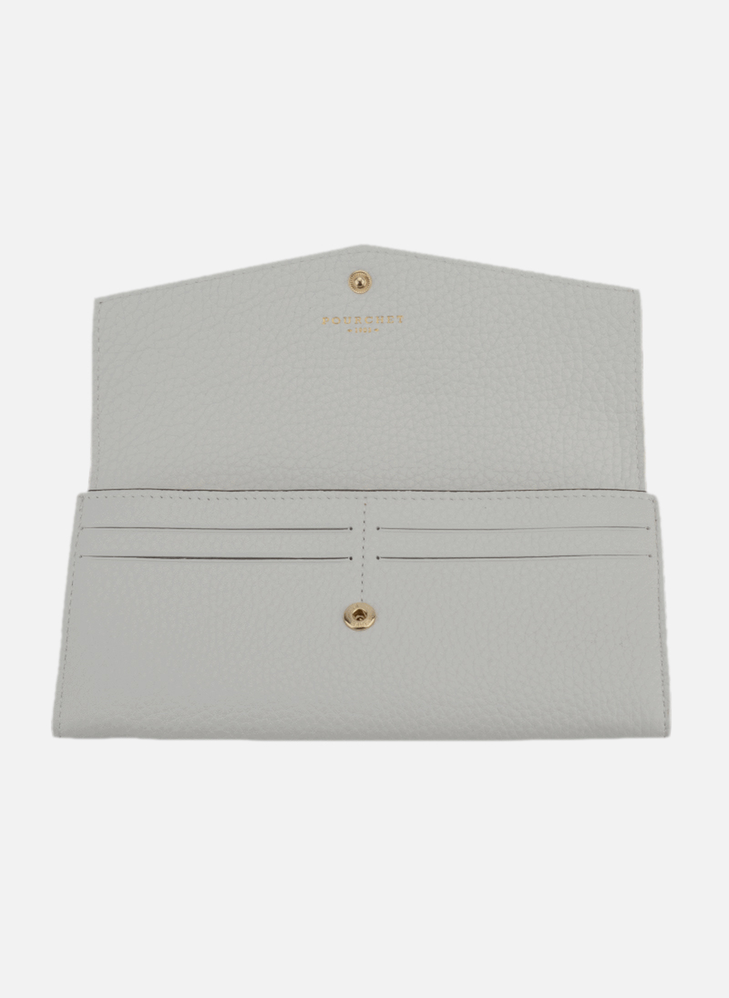 Club | porte-monnaie gm en cuir de veau | Blanc POURCHET Femme