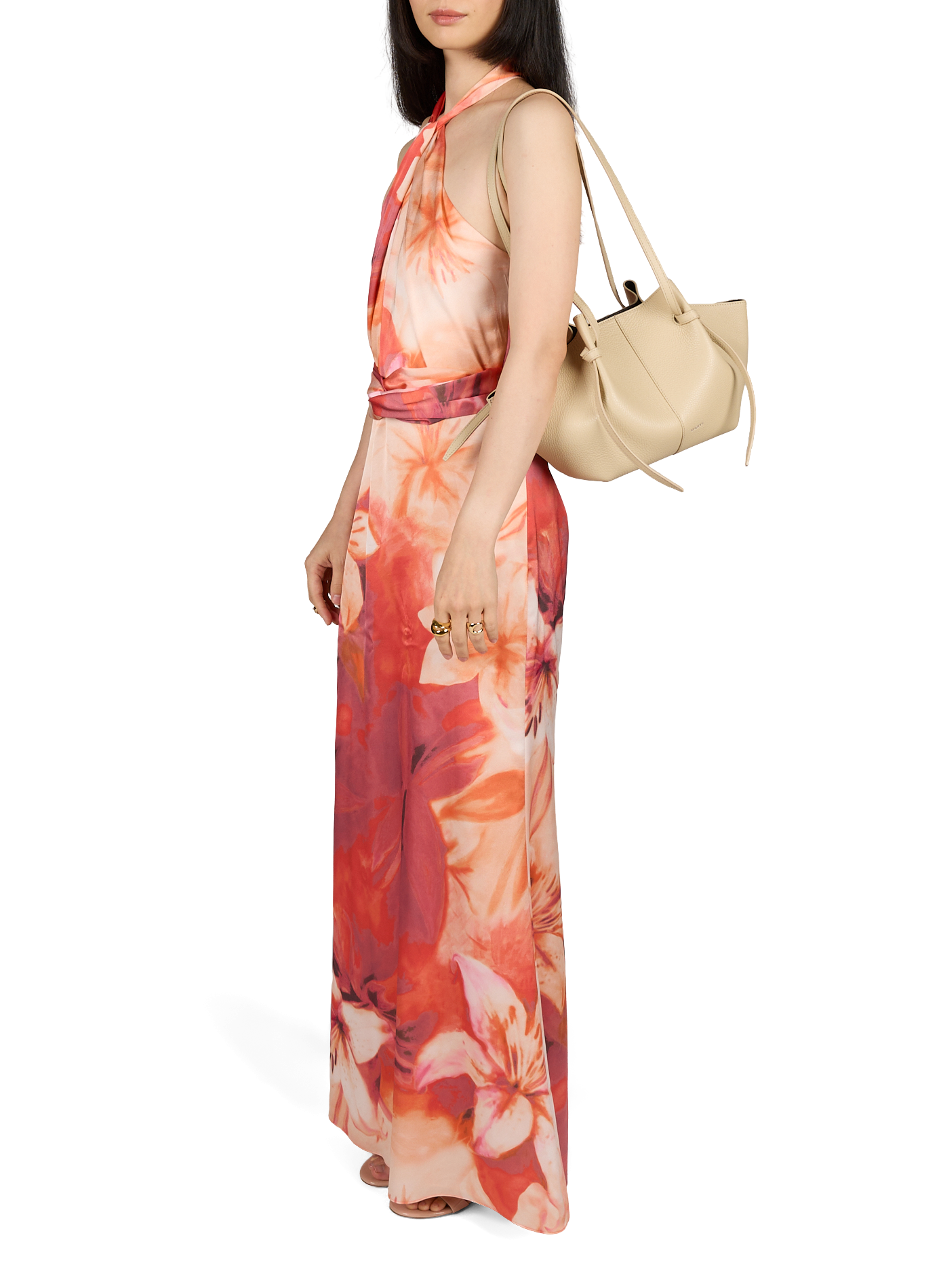 Leather shoulder bag YUZEFI White