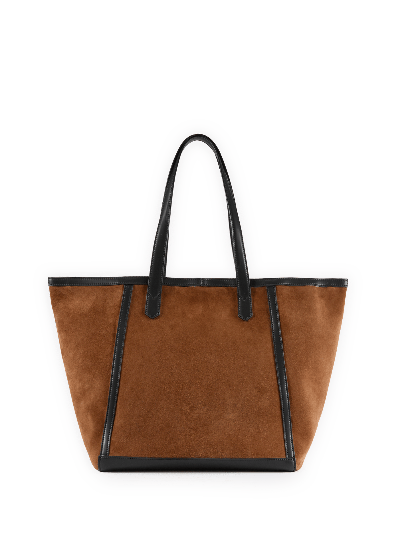 Sac cabas Enzobino en cuir suédé SAISON 1865 Marron