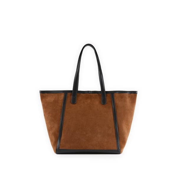 Sac cabas Enzobino en cuir suédé Sac cabas Enzobino en cuir suédé