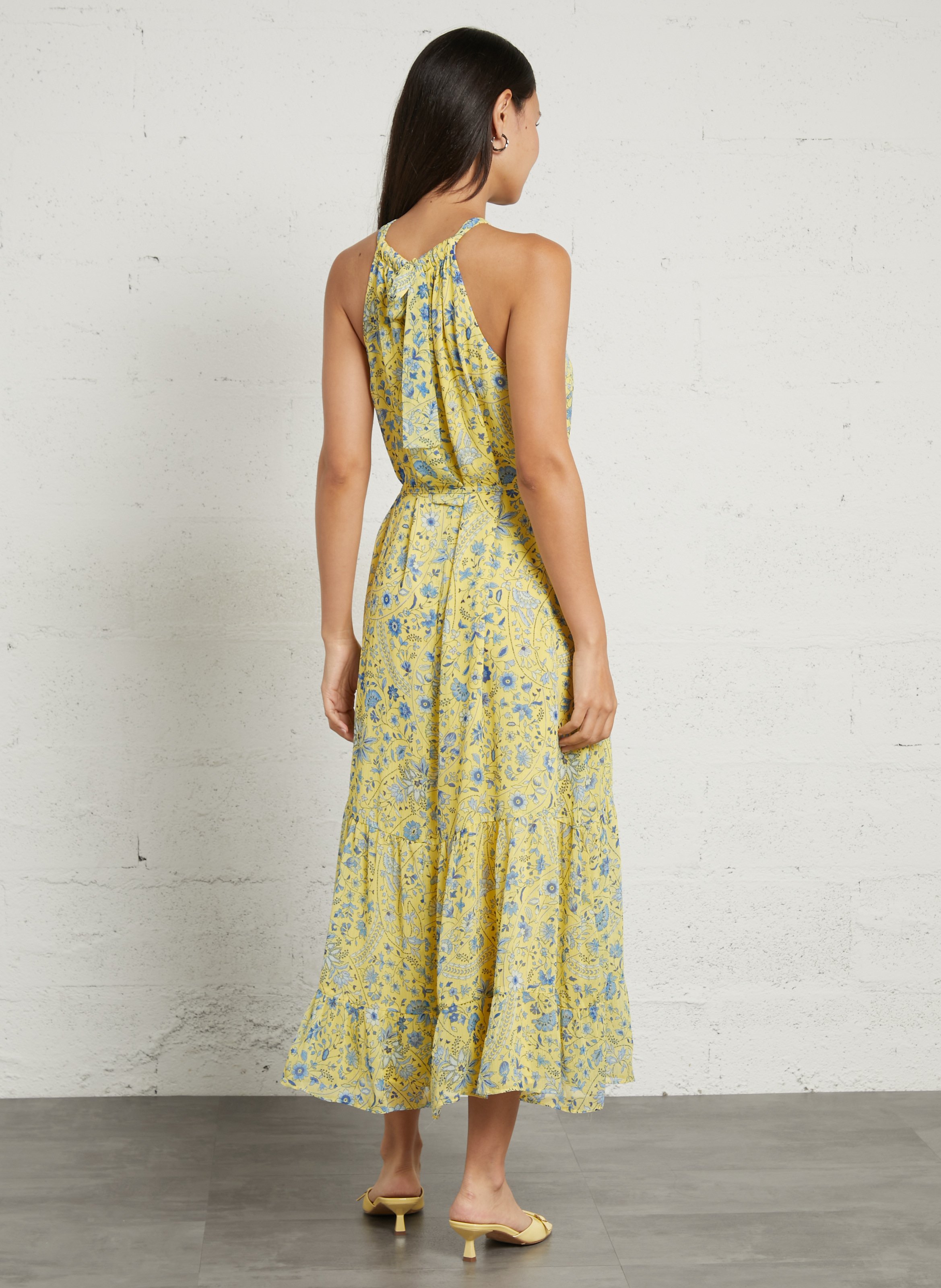 June leather mules BOBBIES Yellow