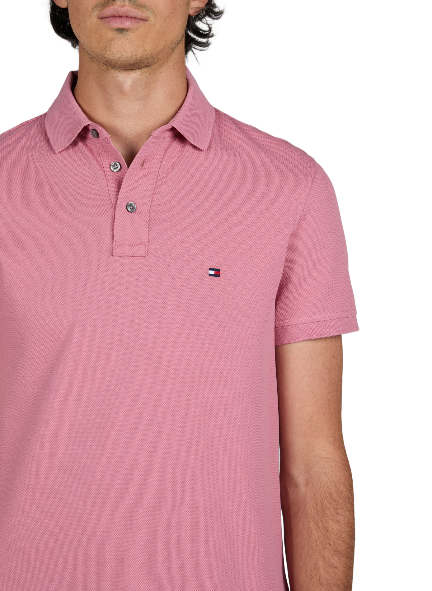 Polo de algodón orgánico TOMMY HILFIGER Rosa