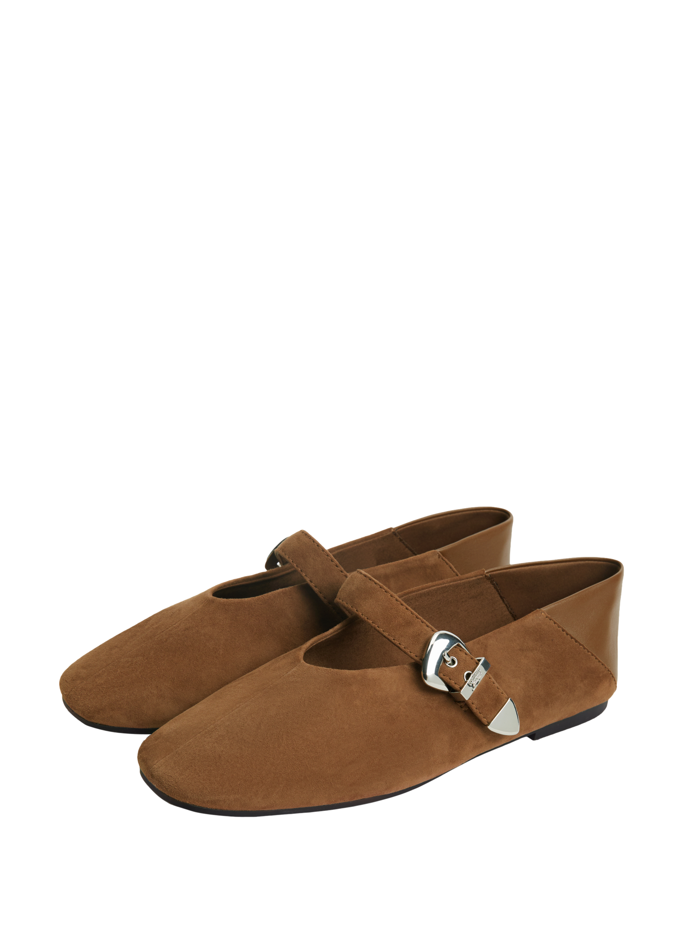 Ballerines à boucles en cuir  TOMMY HILFIGER Marron