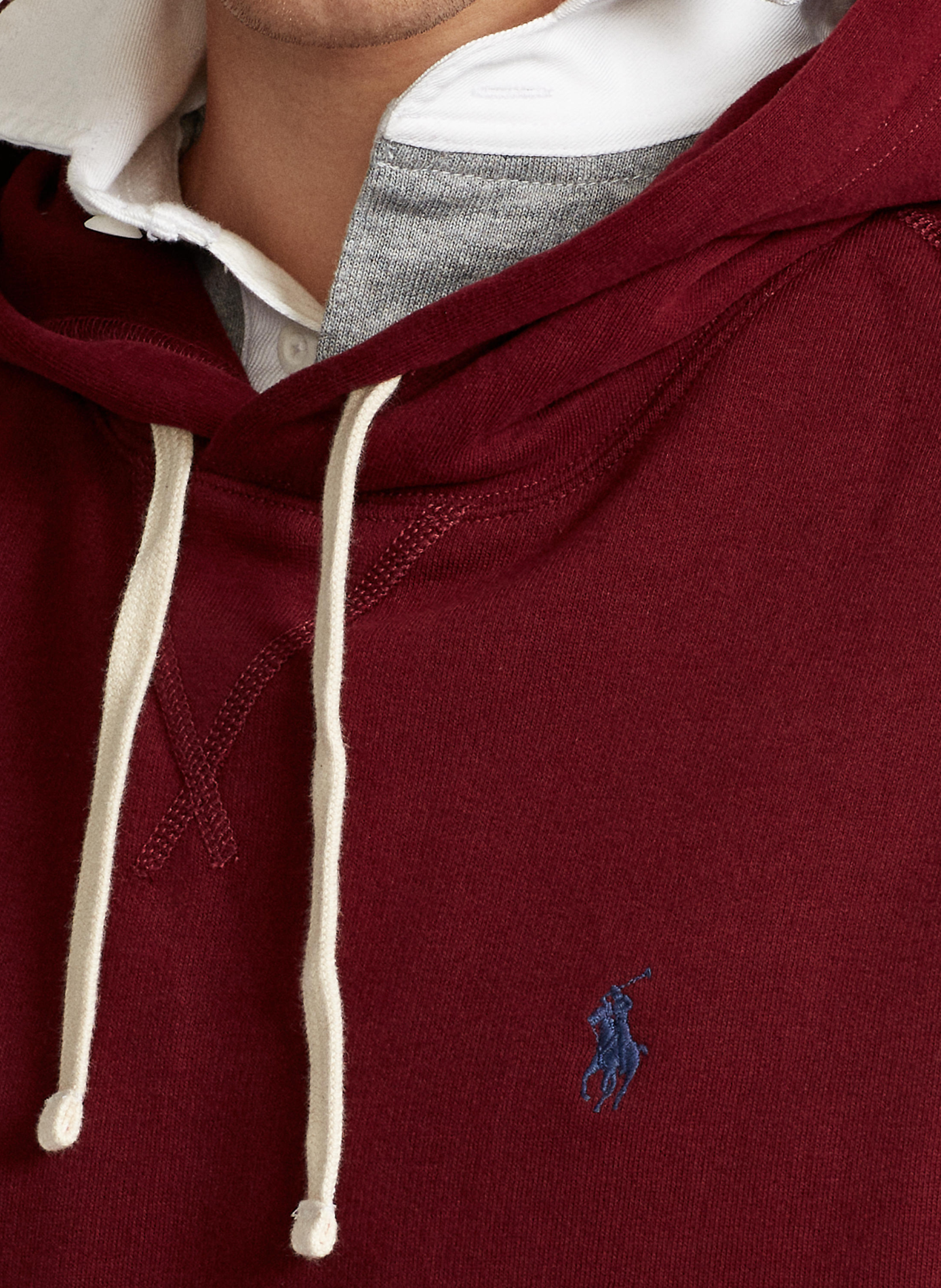 Hoodie en coton POLO RALPH LAUREN Rouge
