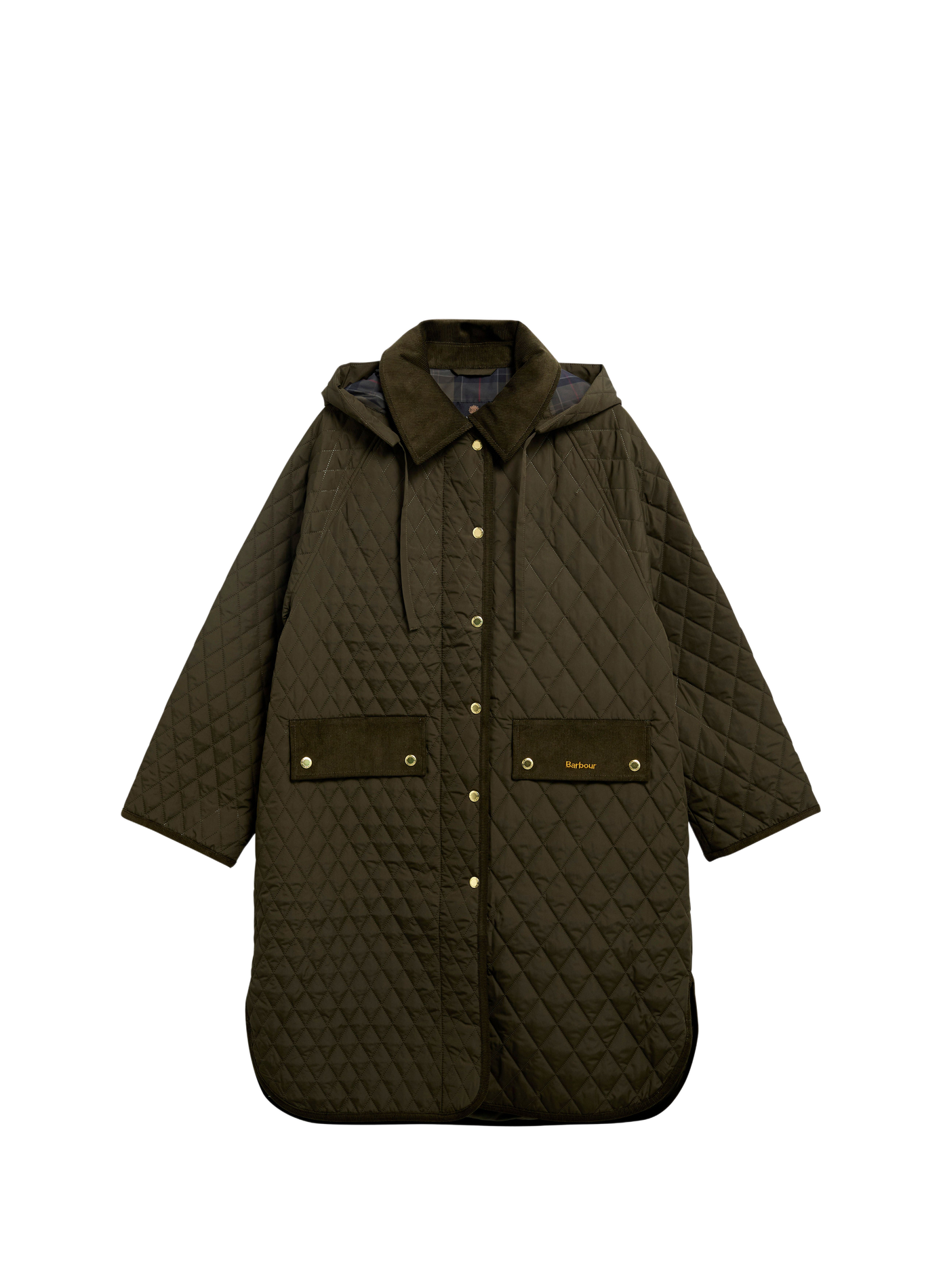 Cappotto imbottito medio-lungo BARBOUR Verde