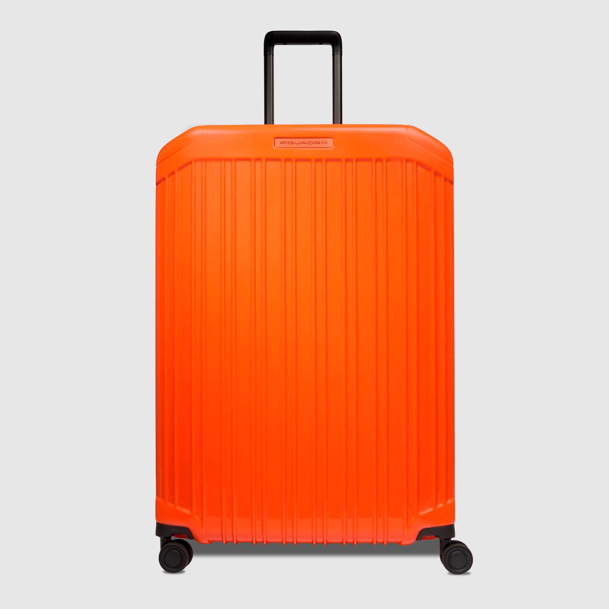 Grote uitbreidbare trolleykoffer met 4 wielen PIQUADRO Oranje