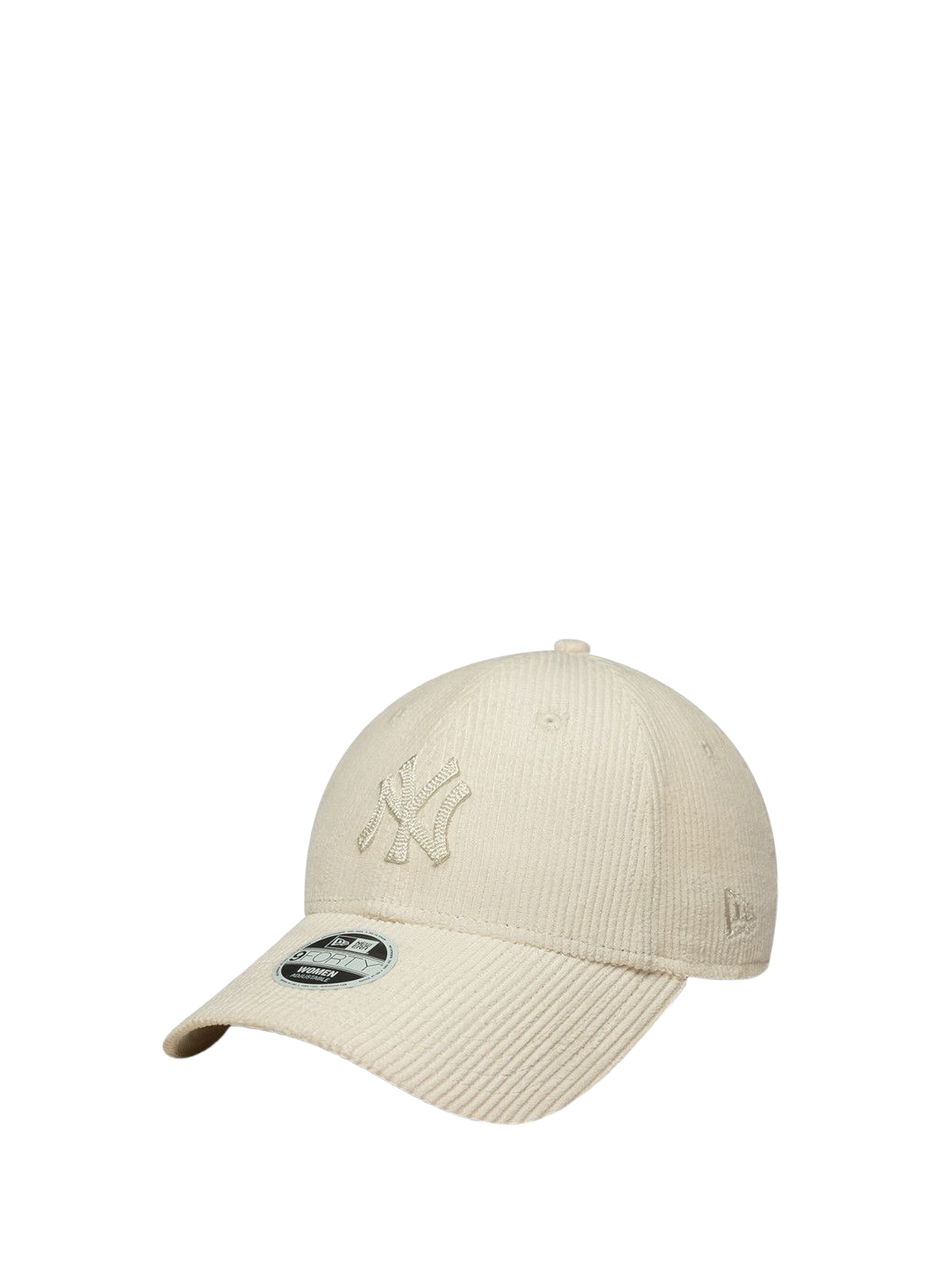 Ribbed cotton cap with embroidered logo NEW ERA Beige