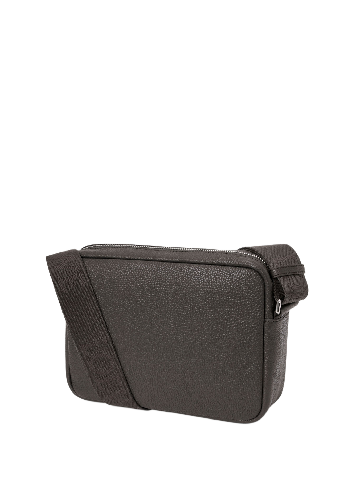 Pebble Messenger Medium aus weichem genarbtem Kalbsleder LOEWE Grau