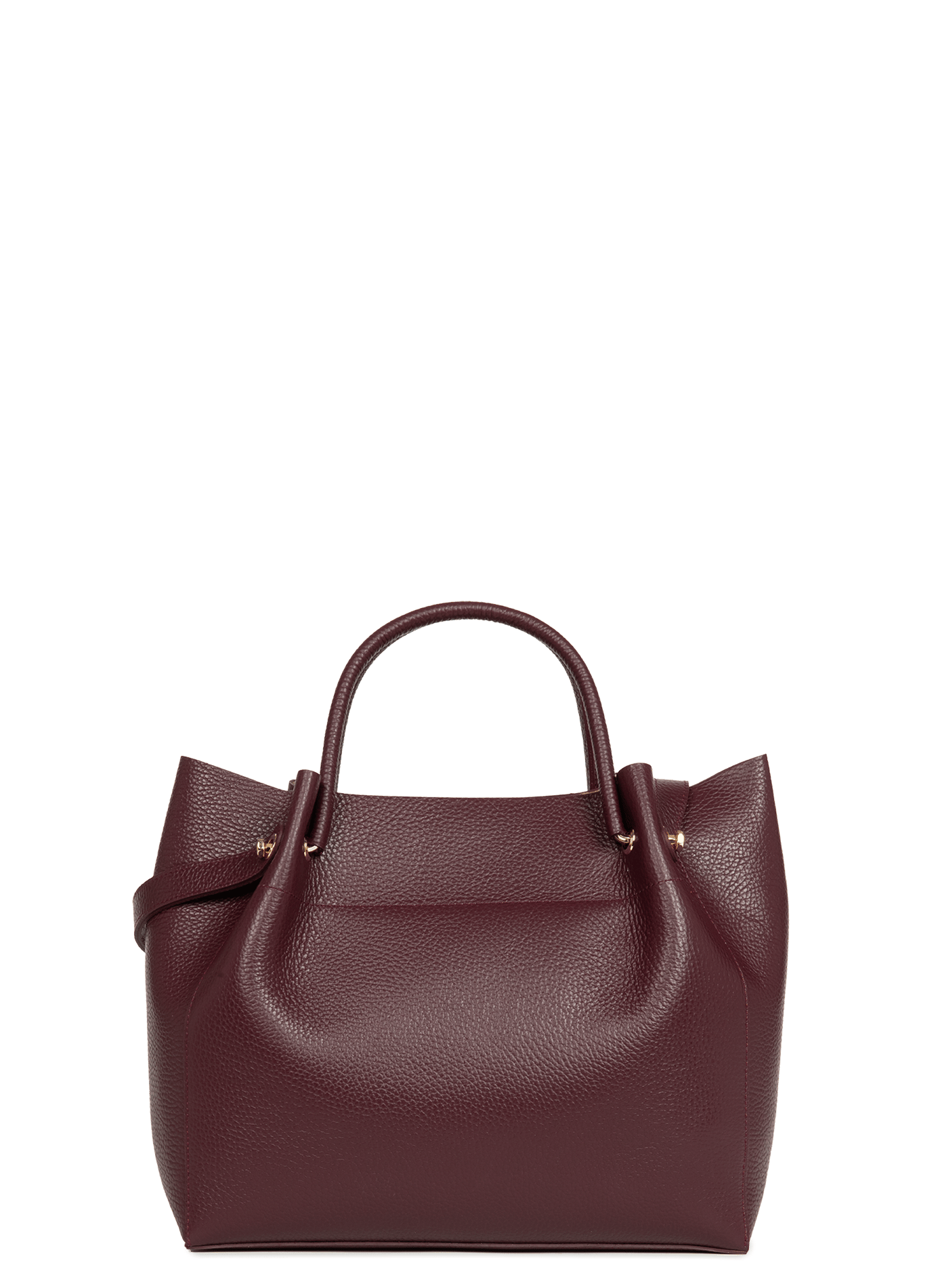 Grand sac cabas épaule - foulonné double louisa LANCASTER Rouge