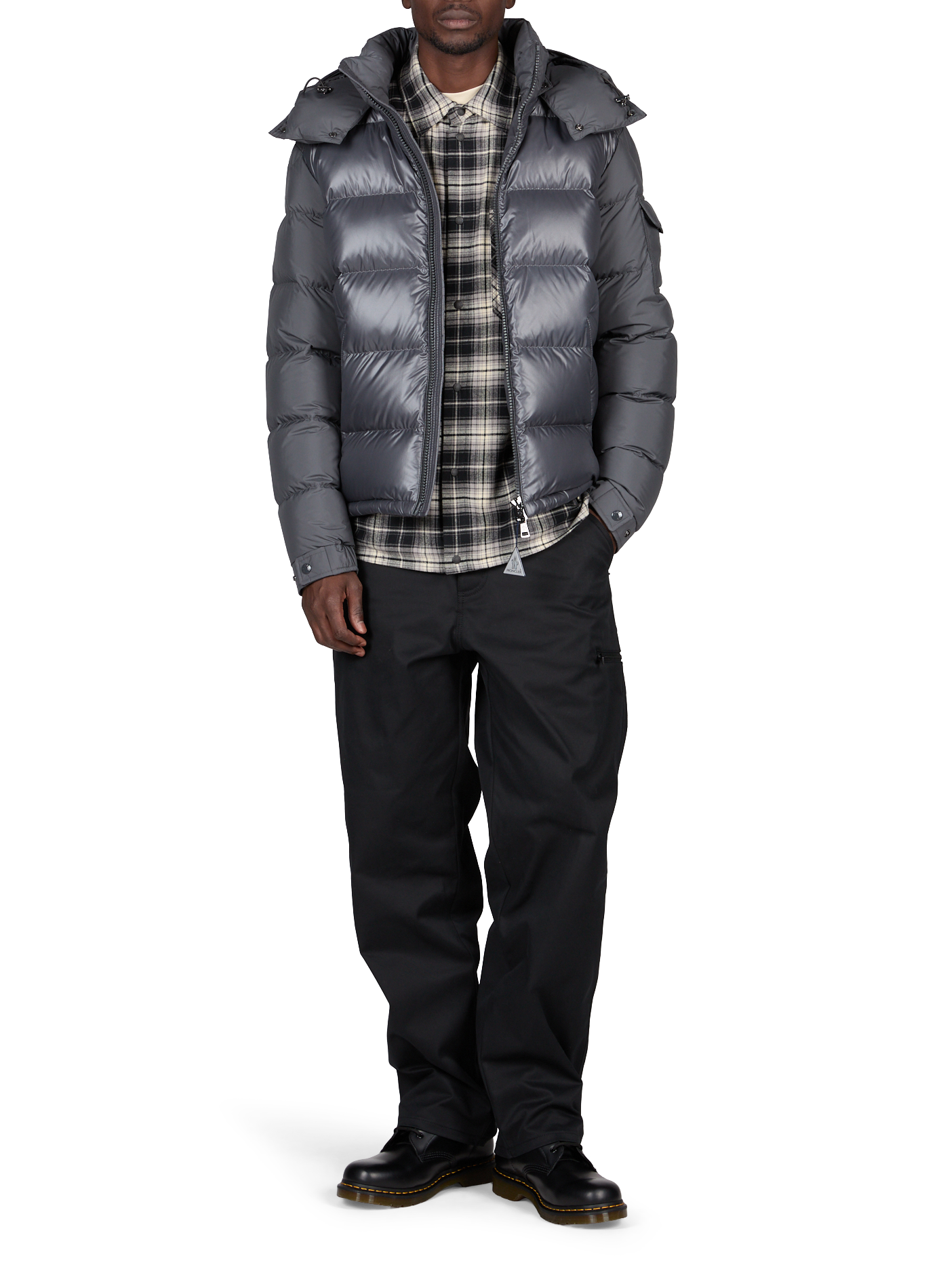 Daunenjacke mit abnehmbarer Kapuze Maya MONCLER Schwarz