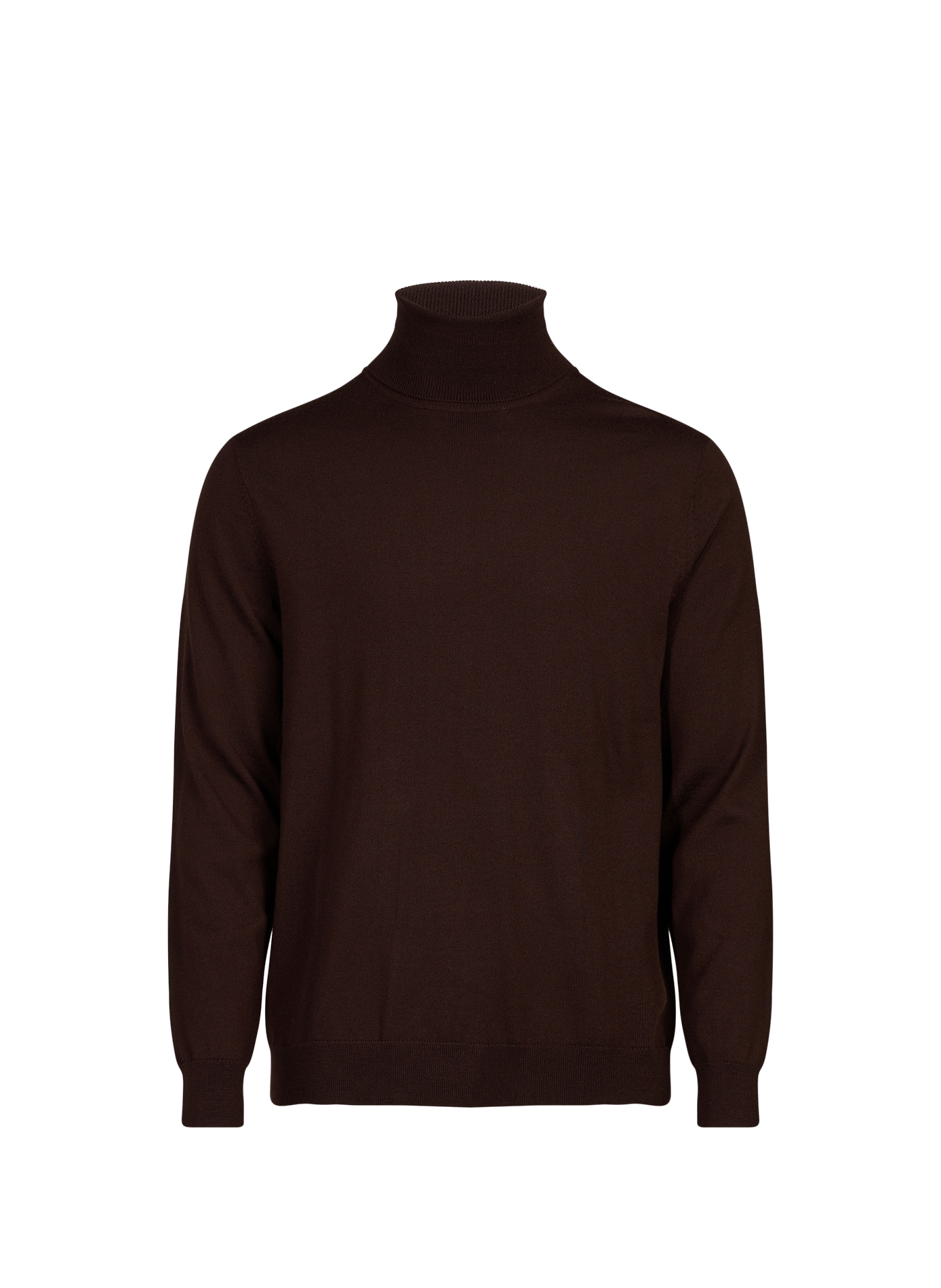 Pull Flex-R col roulé en laine mérinos AU PRINTEMPS PARIS Marron