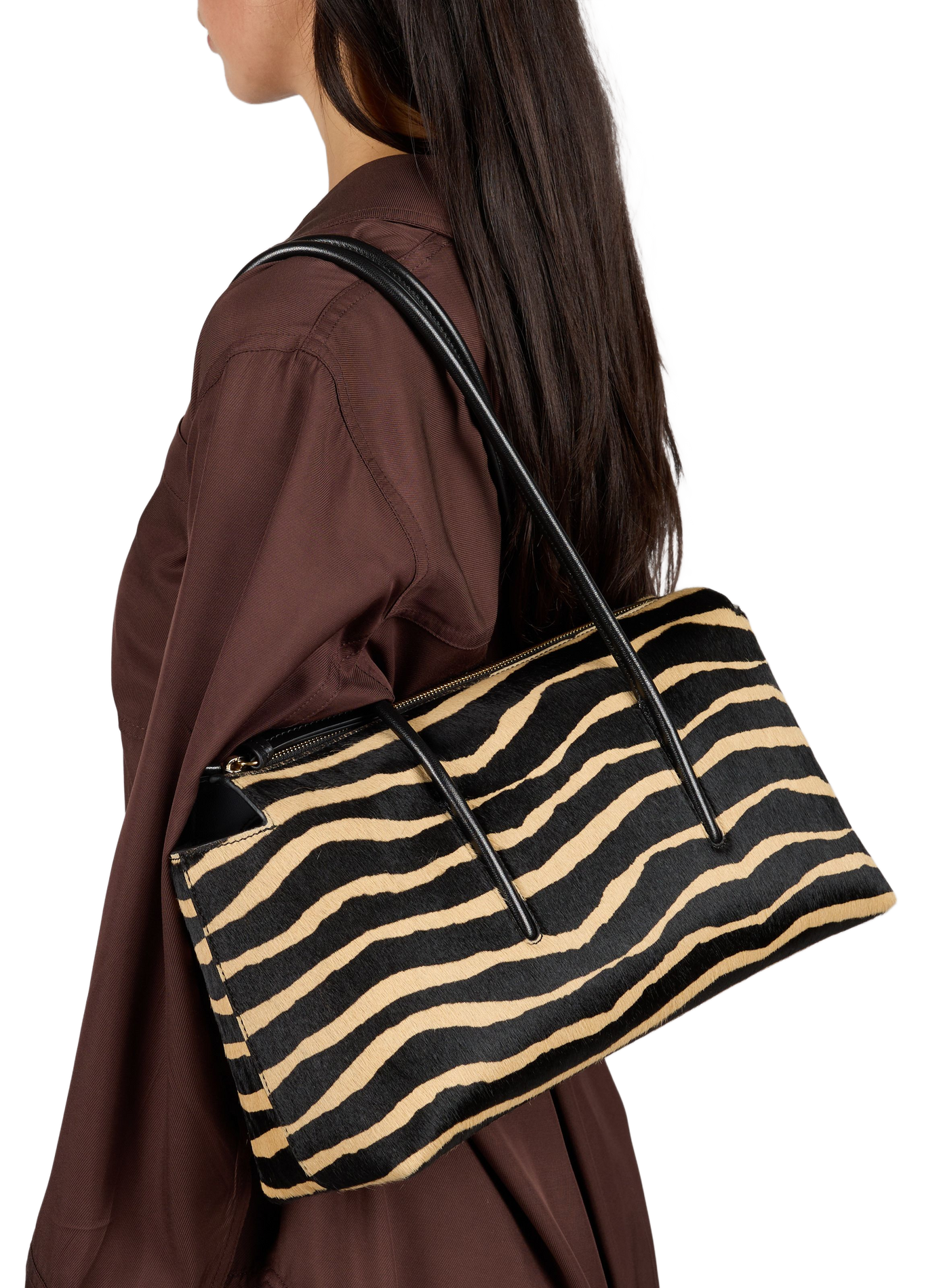 Stockholm Leder Schultertasche DEMELLIER LONDON Mehrfarbig