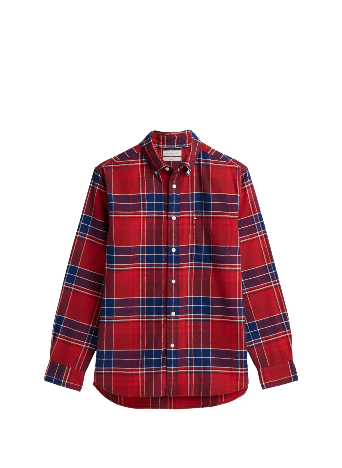 Chemise droite à carreaux TOMMY HILFIGER Red