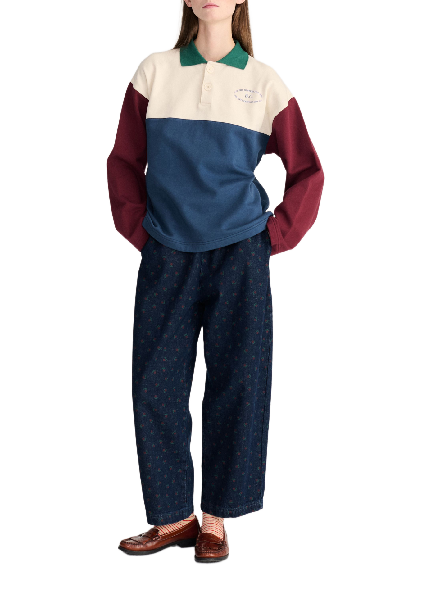 Sweat ample rayé en coton BOBO CHOSES Veelkleurig