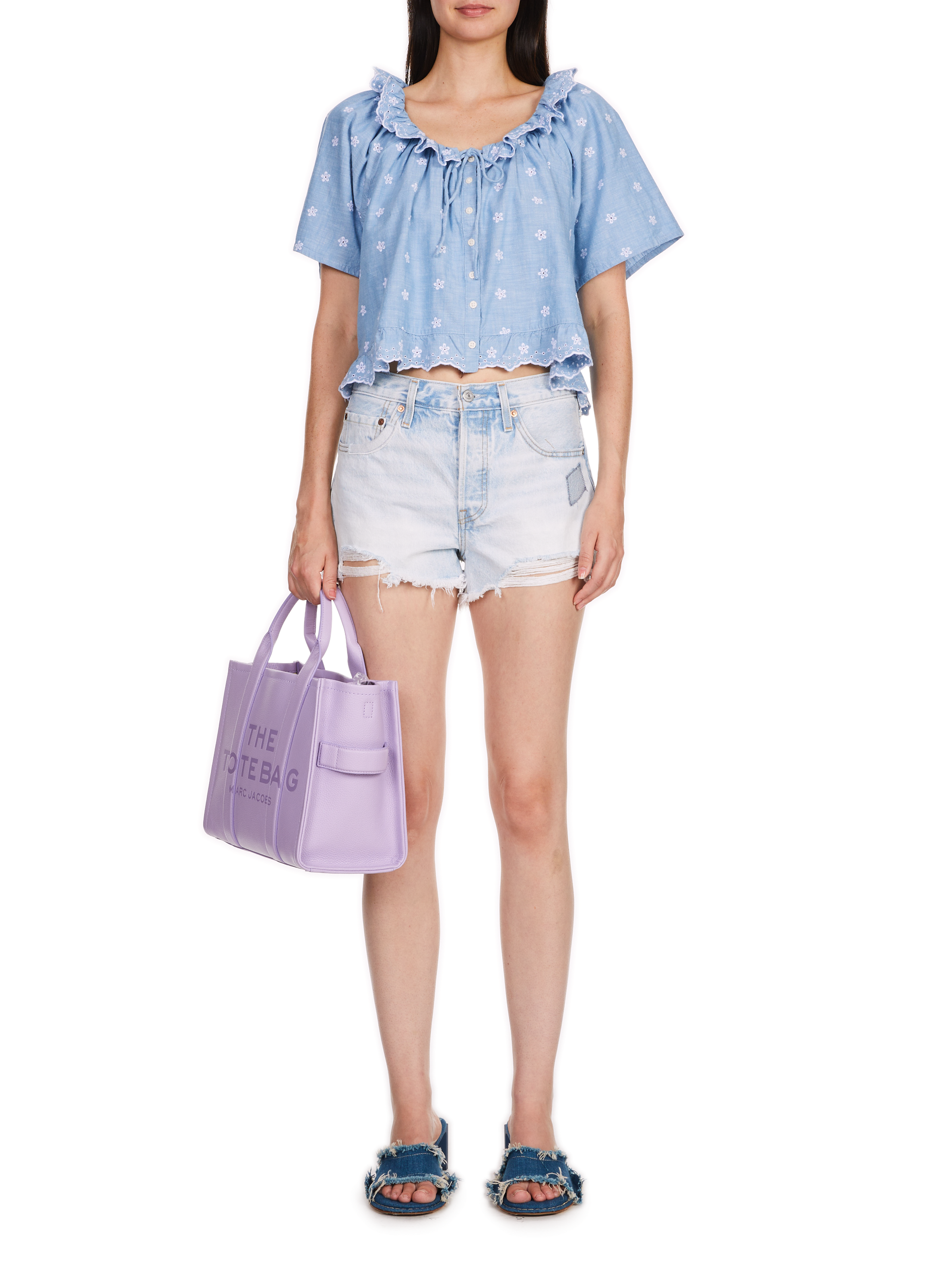 The Tote Bag small leather bag MARC JACOBS Purple