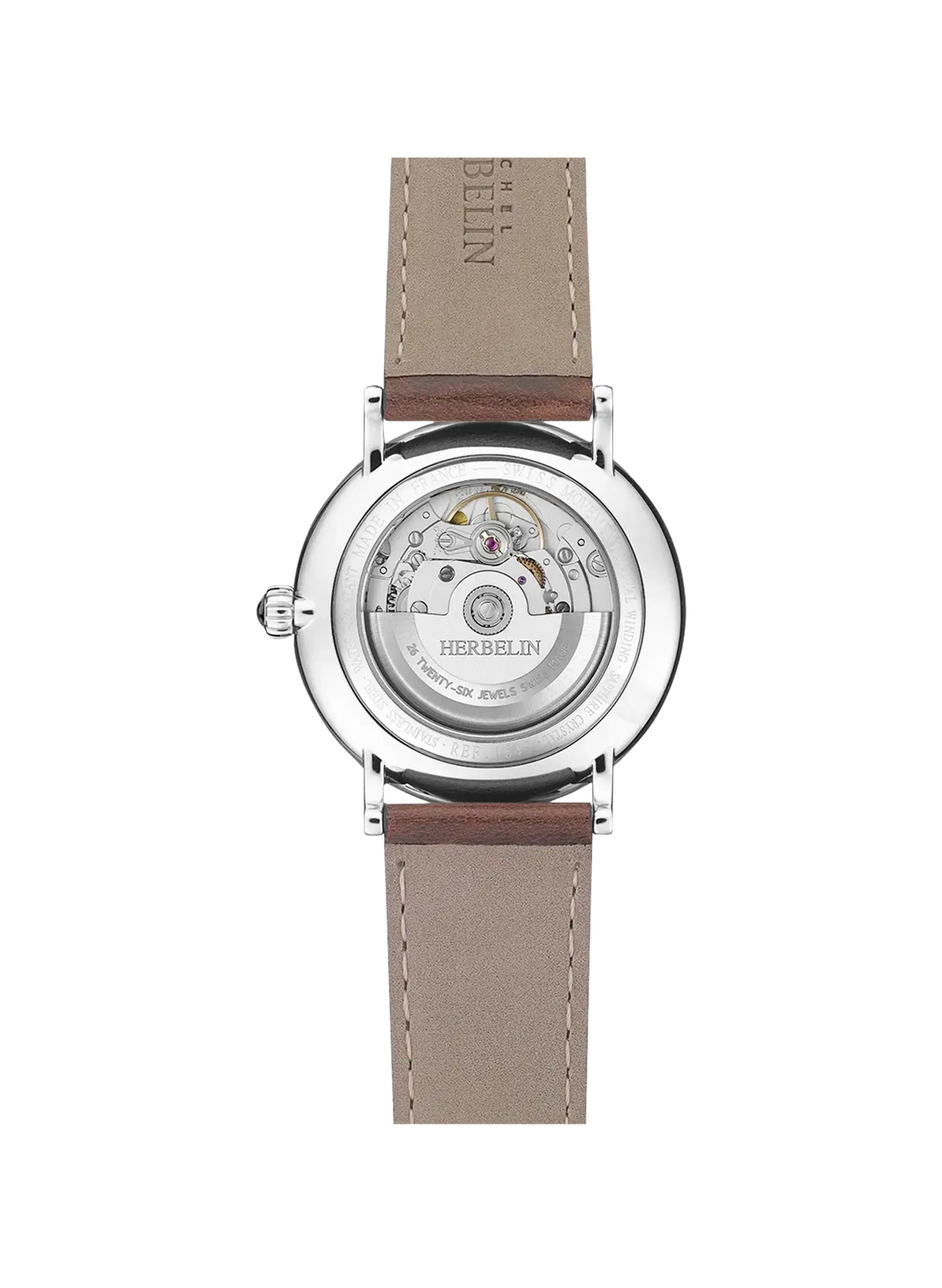 Automatikuhr mit Lederarmband HERBELIN Grun
