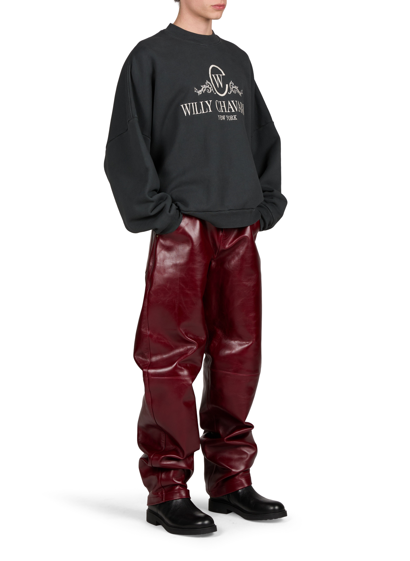 Oversized cotton sweatshirt WILLY CHAVARRIA Grey