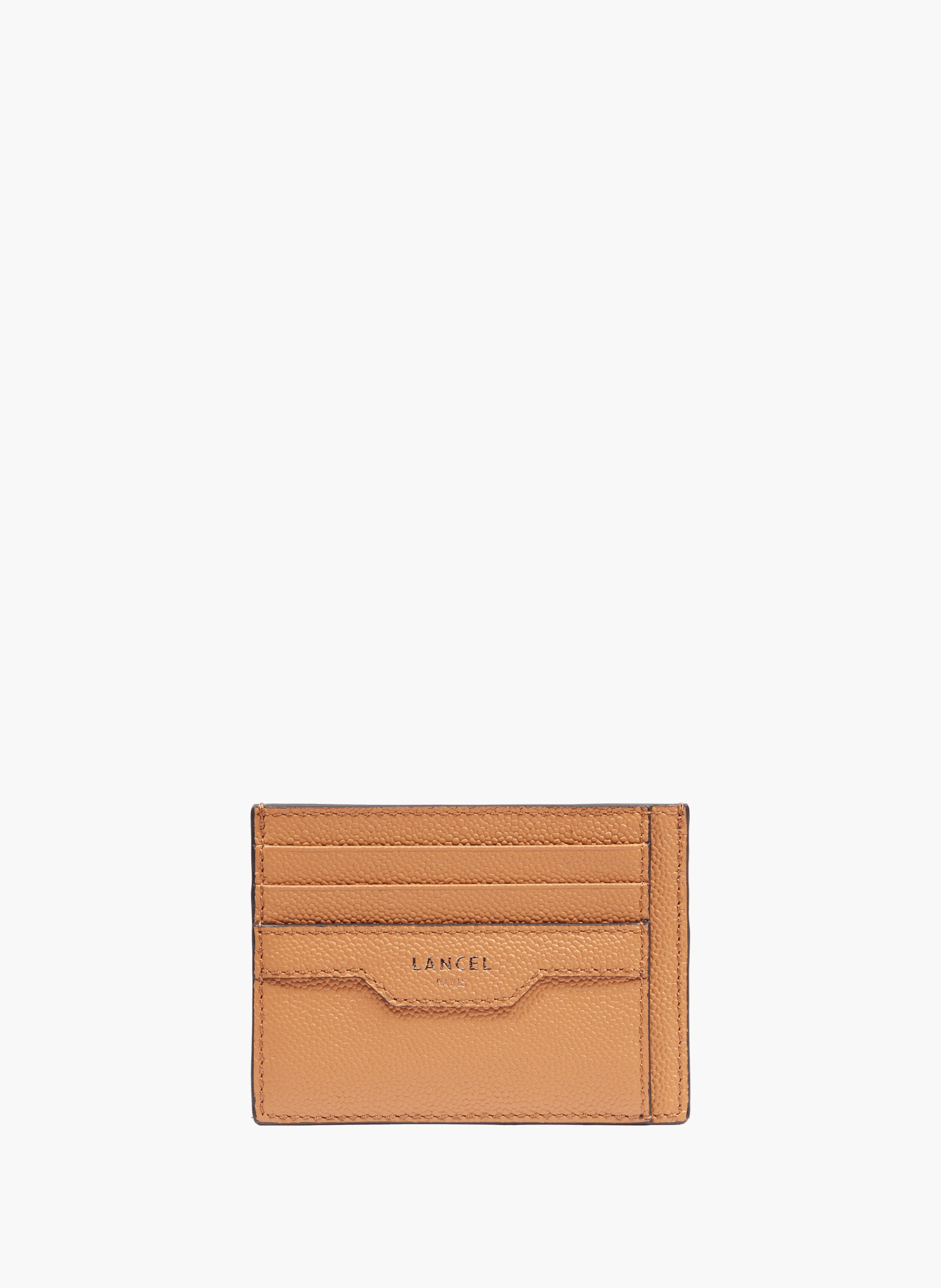 Porte-cartes 6cc/id charlie de lancel en cuir LANCEL Marron