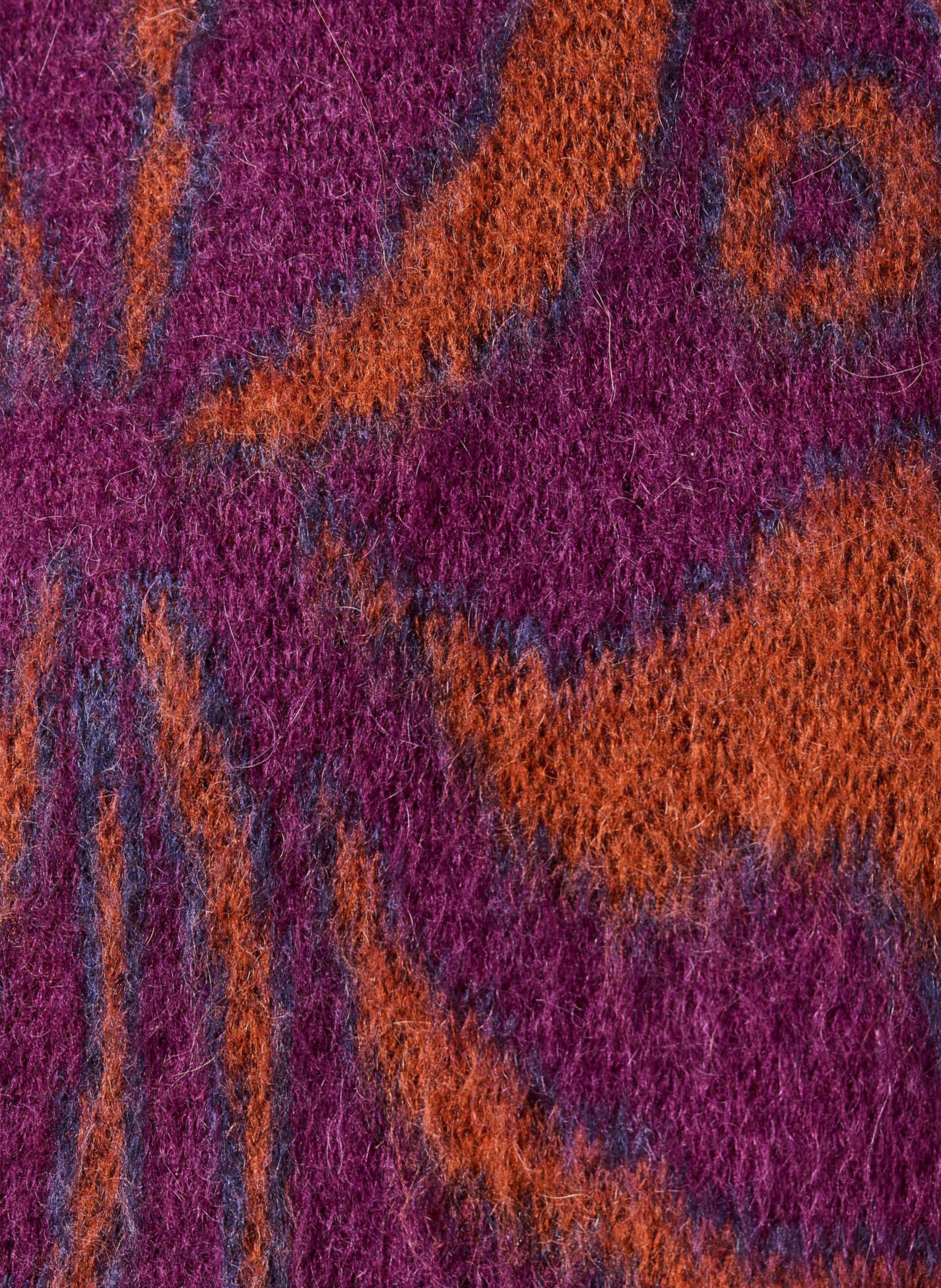 Ruimvallende jacquardtrui van een mohairmix LA FEE MARABOUTEE Veelkleurig