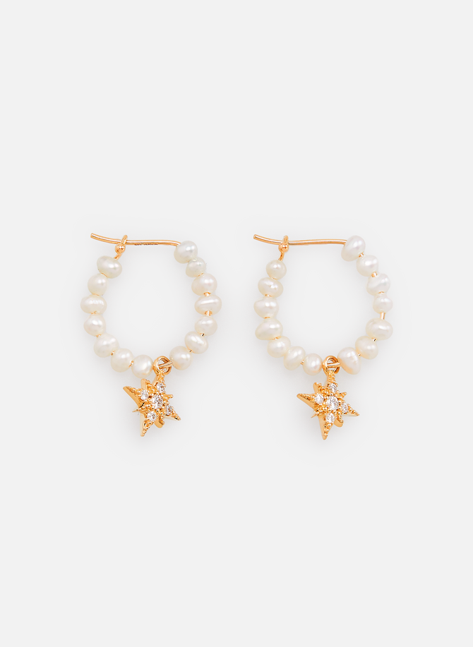 Earrings with pearls MIZUKI