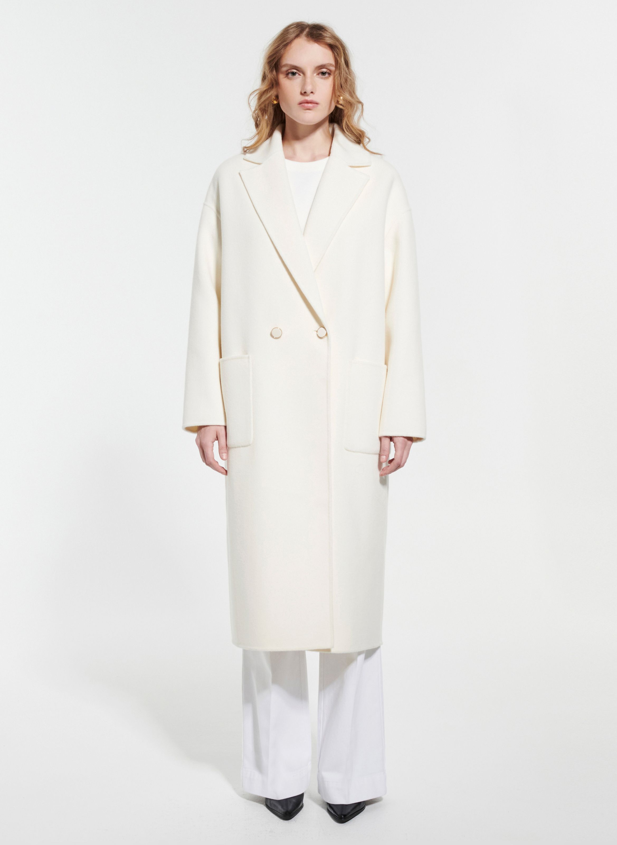 Manteau long hotsell femme blanc