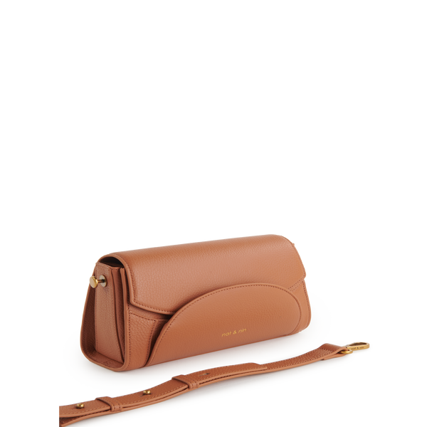 Nat & Nin Kamy Leather Shoulder Bag In Brown