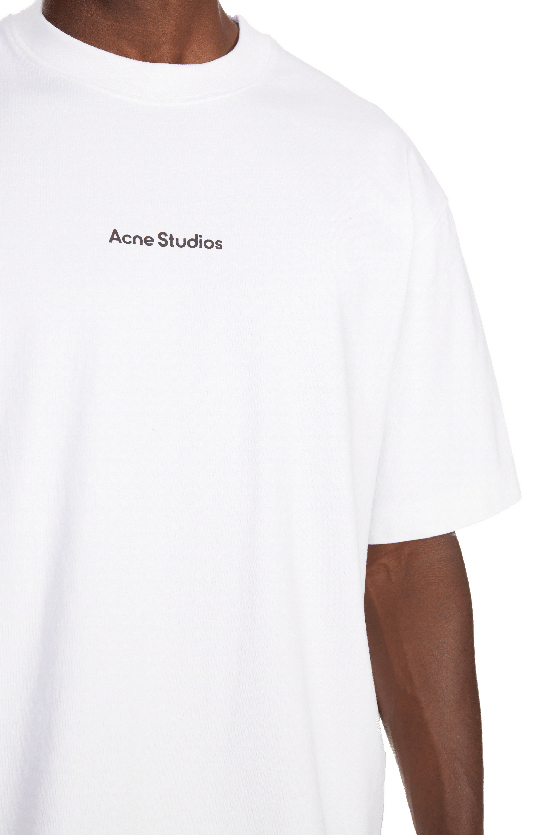 T-shirt en coton  ACNE STUDIOS Blanc