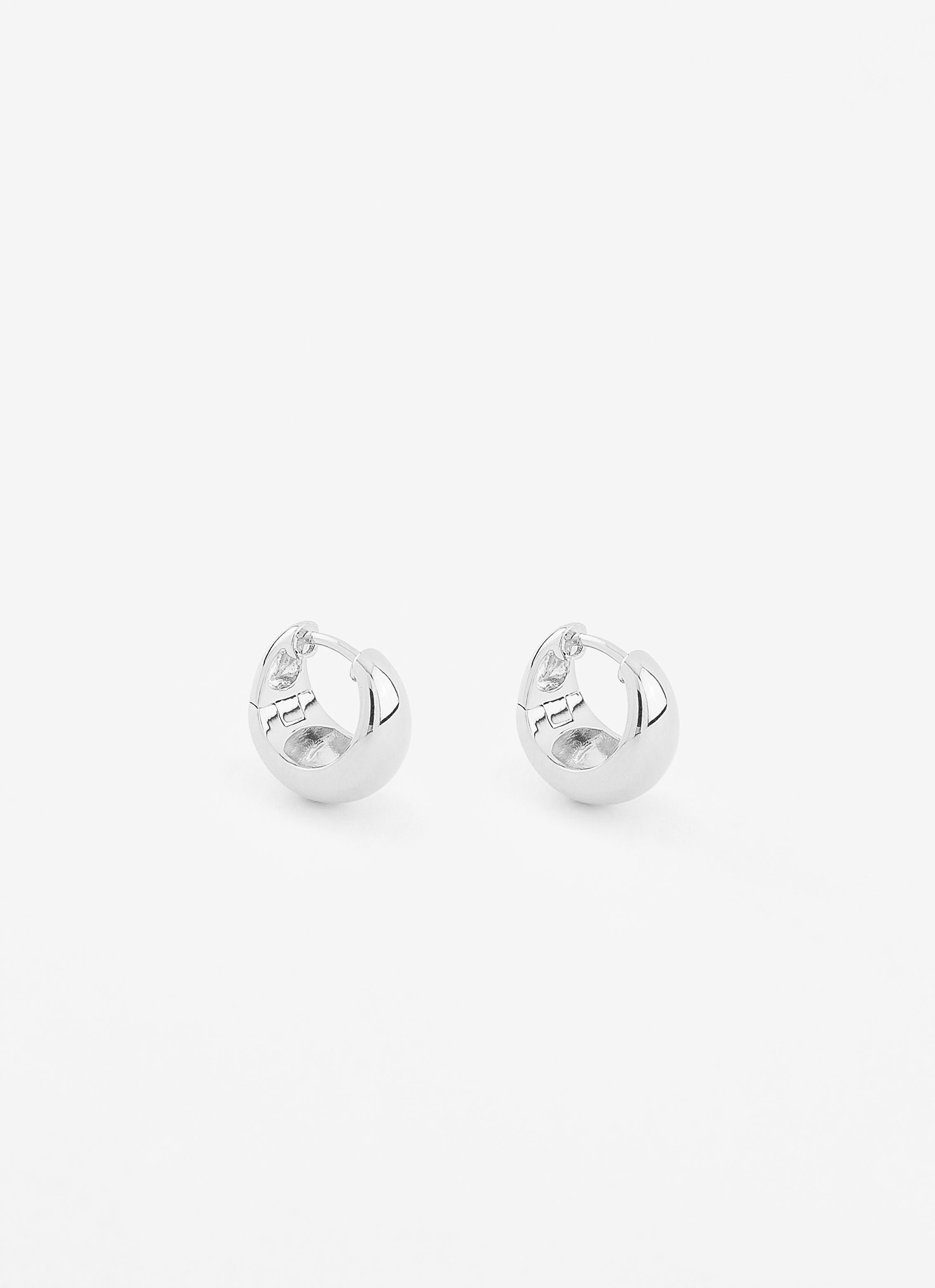 Créoles gouttes swell argent 925 ANNA SOTTILOTTA Argent