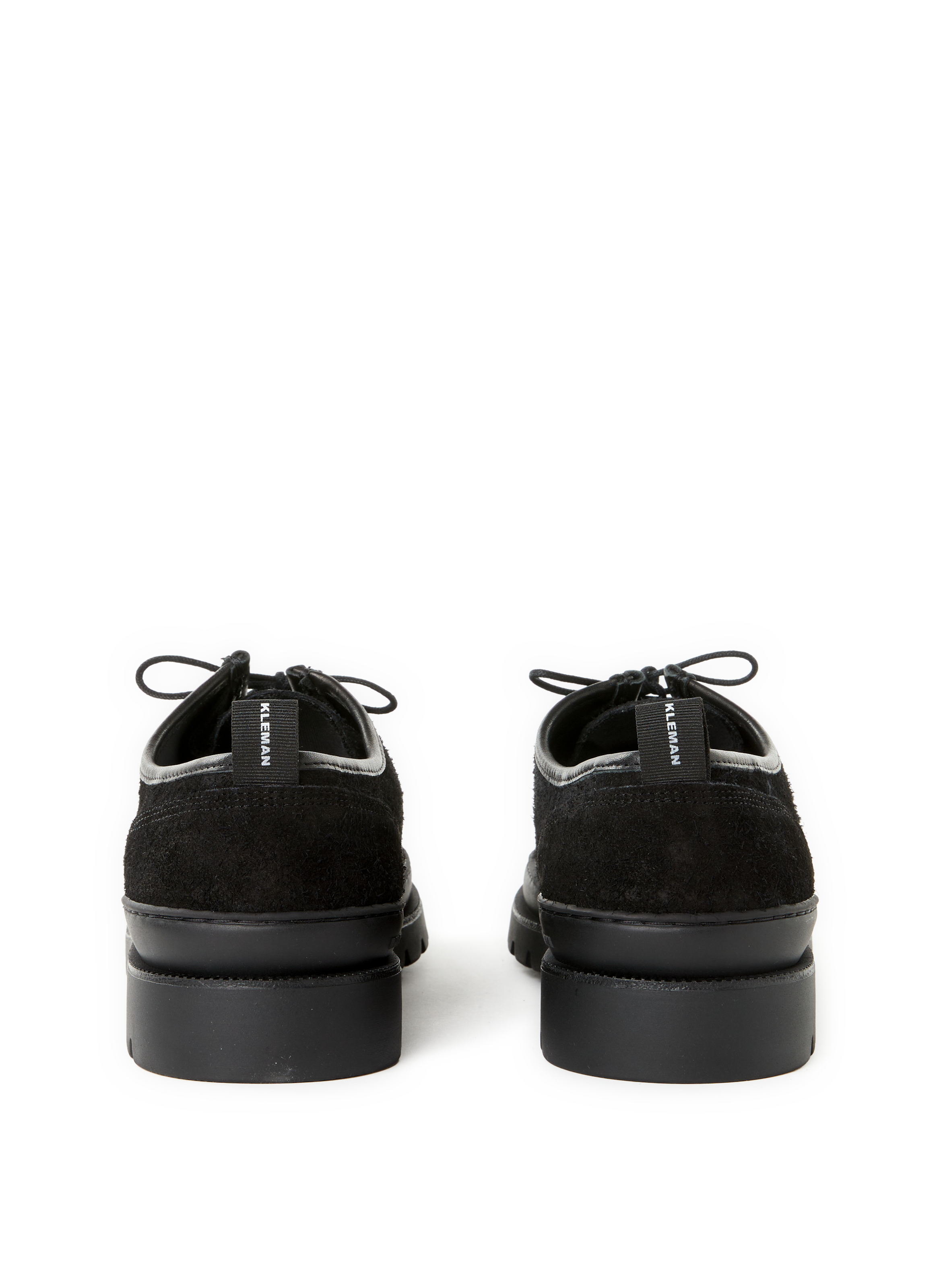 Calfskin leather lace-up loafers KLEMAN Black