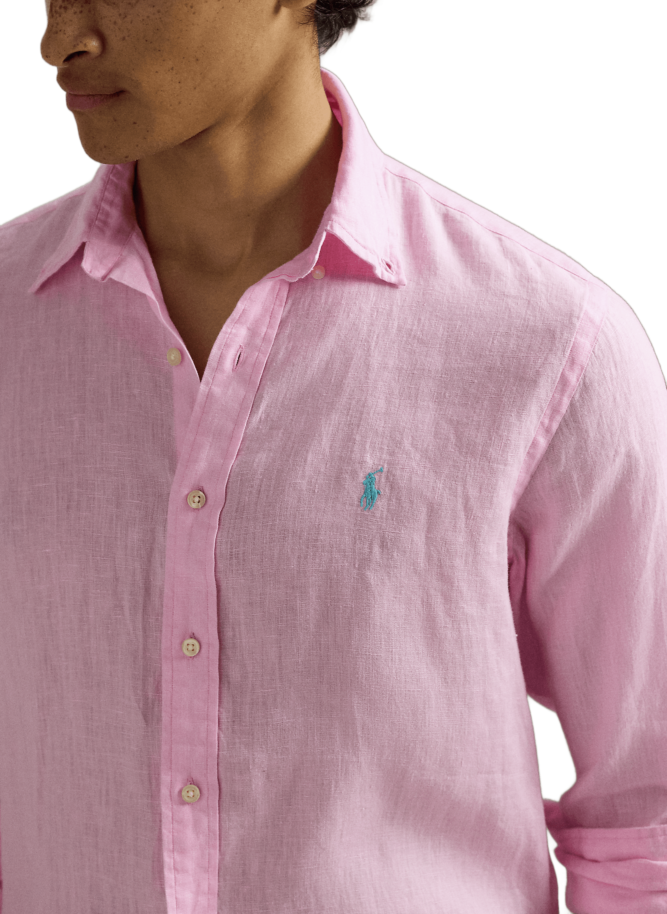 Linen shirt POLO RALPH LAUREN Pink