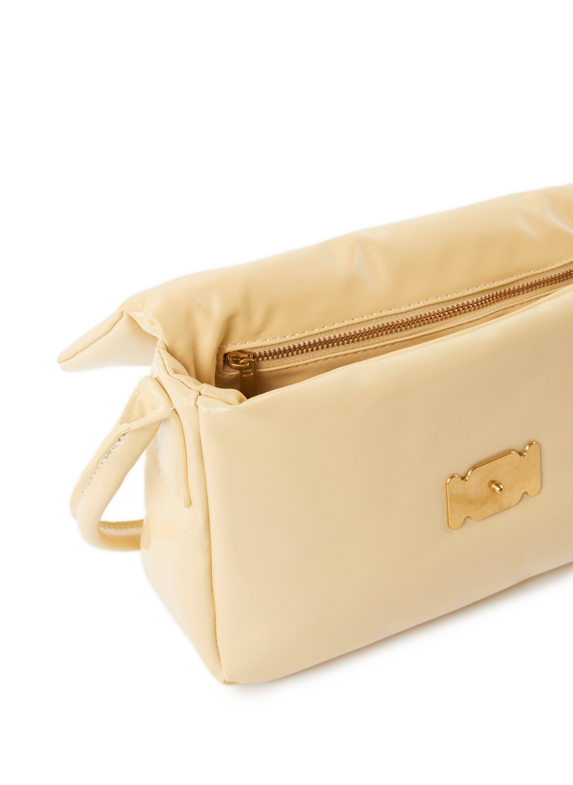 Sac à main effet cuir vieilli AU PRINTEMPS PARIS Jaune