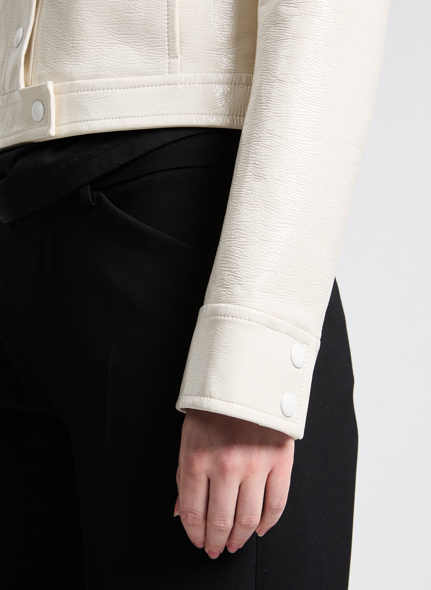 Vinyl jacket COURRÈGES White