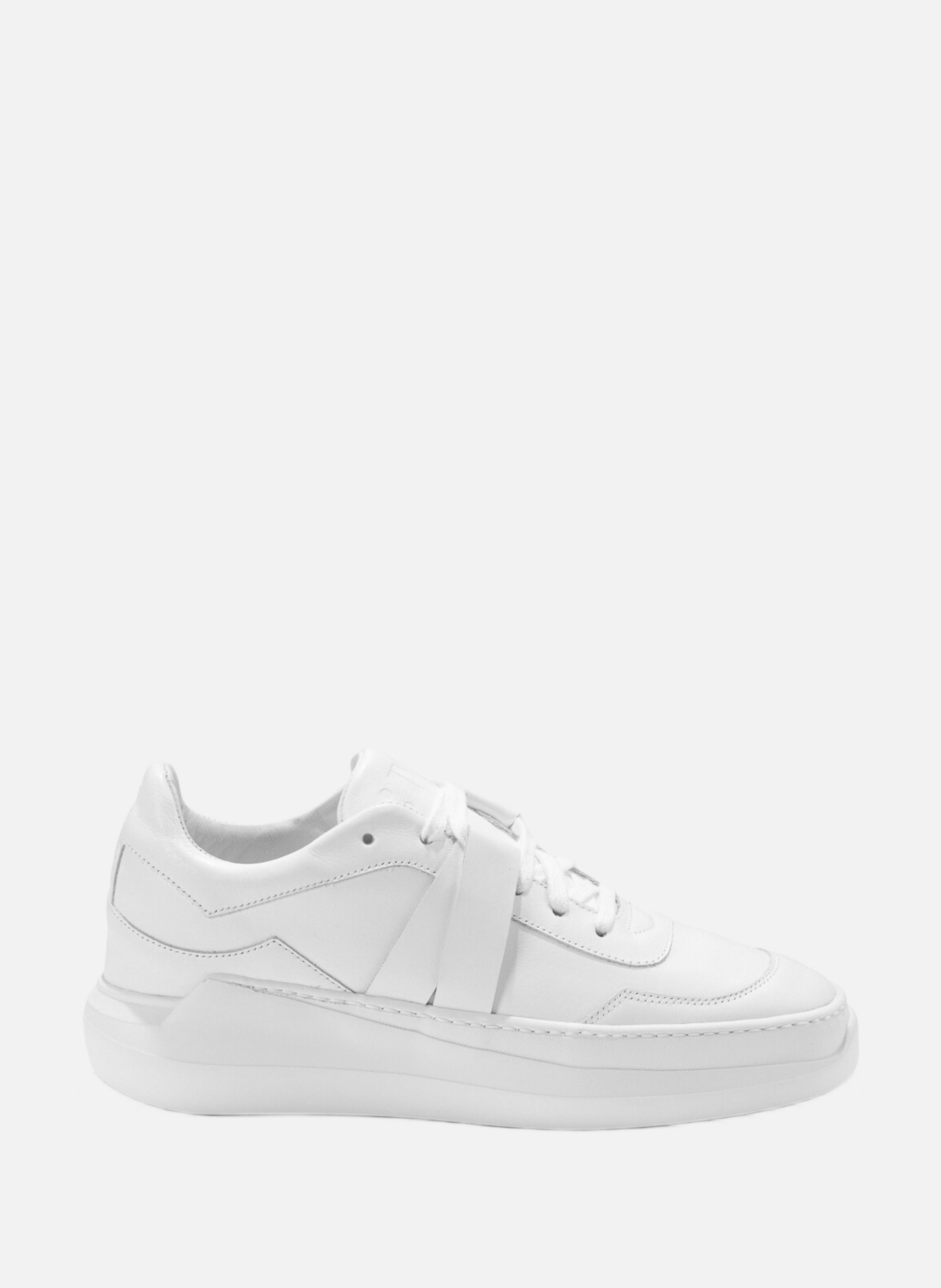 G0 : zénith - sneakers en cuir lisse blanc EVI Blanc