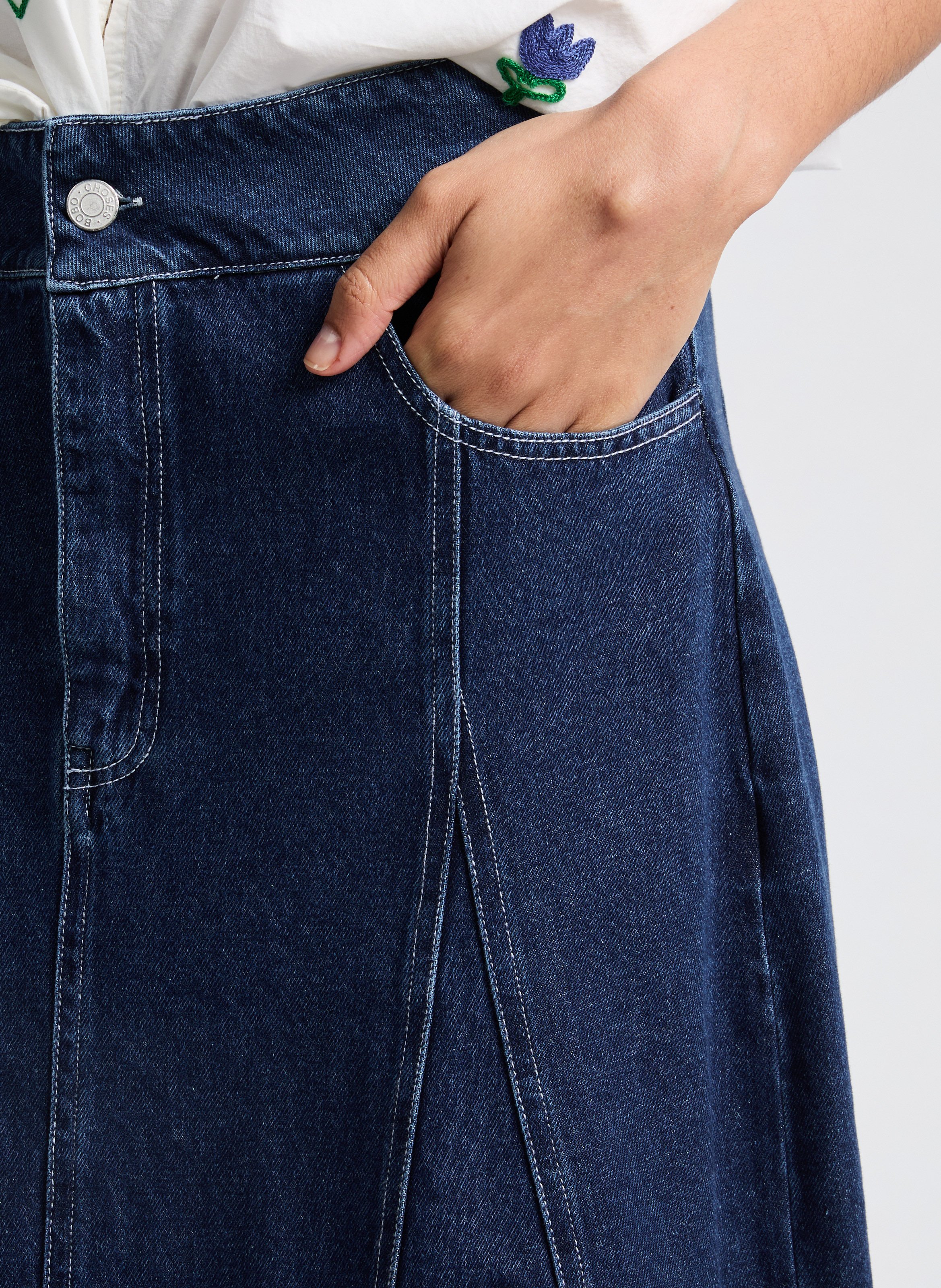 Jupe en jean  BOBO CHOSES Rose