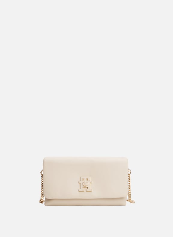 Flap shoulder bag Beige by TOMMY HILFIGER TOMMY HILFIGER Flap shoulder bag Beige