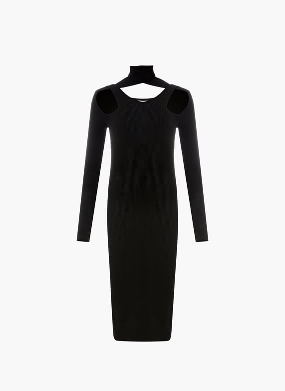 Ribbed knit dress Black Coperni - Women | Printemps.com Ribbed knit dress Black Coperni - Women | Printemps.com